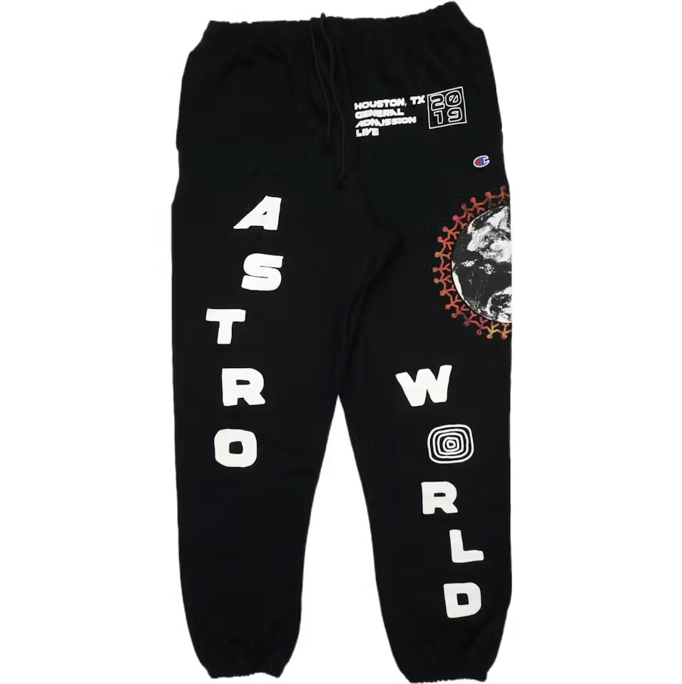 Size L Travis Scott x Champion Astroworld Sweatpants “Black”