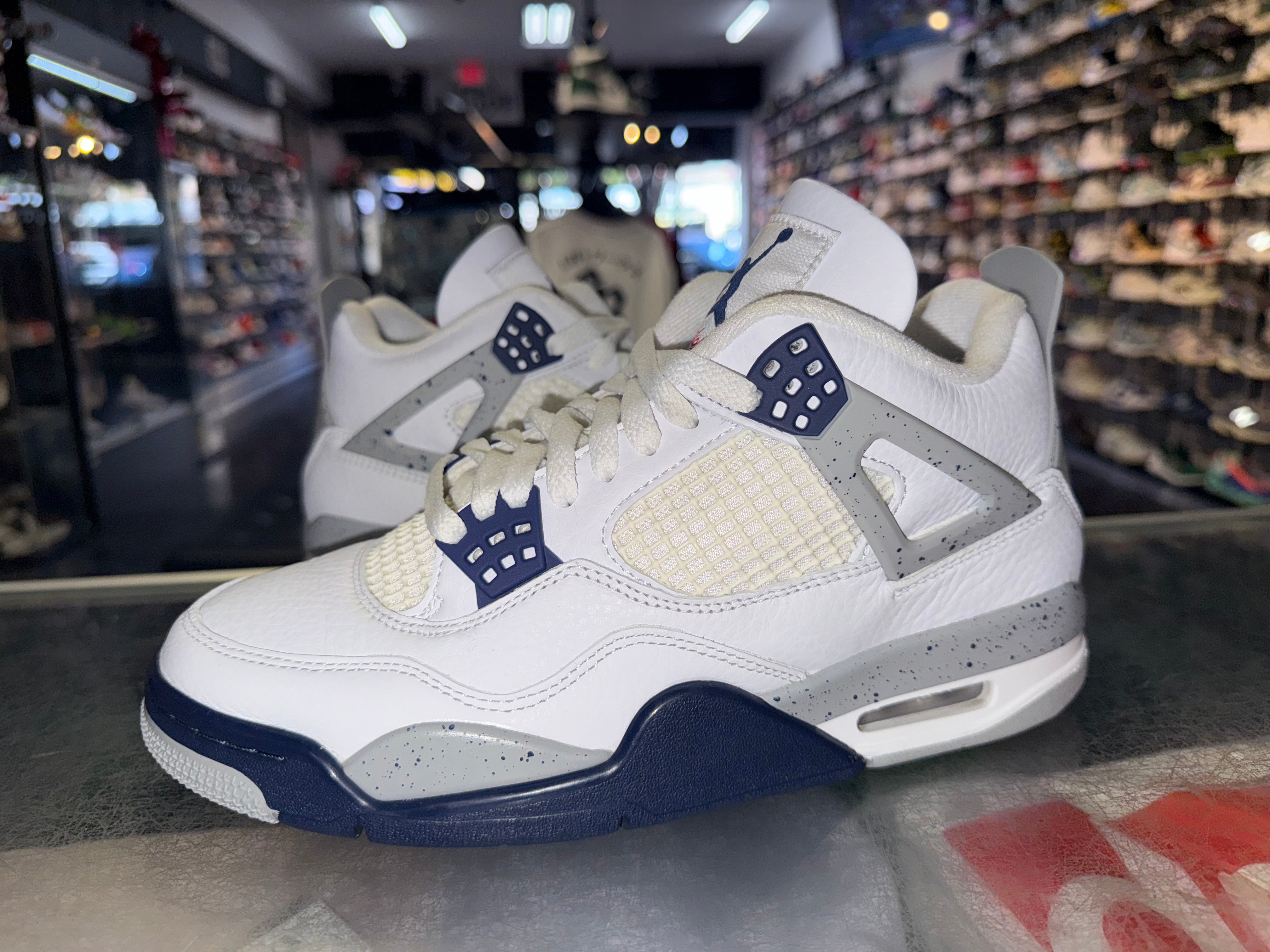 Size 7.5 Air Jordan 4 “Midnight Navy"