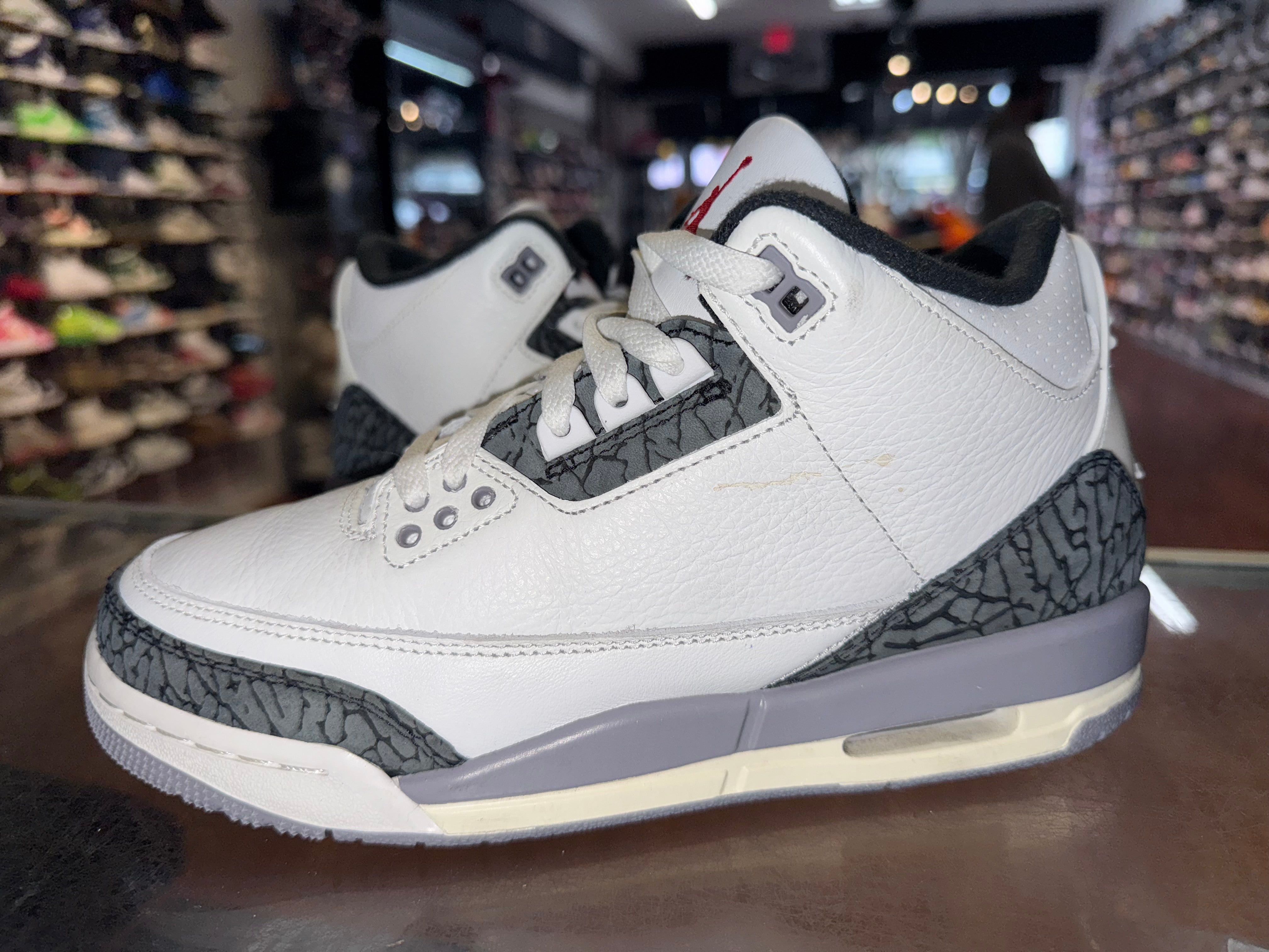 Size 6.5y Air Jordan 3 "Cement Grey"