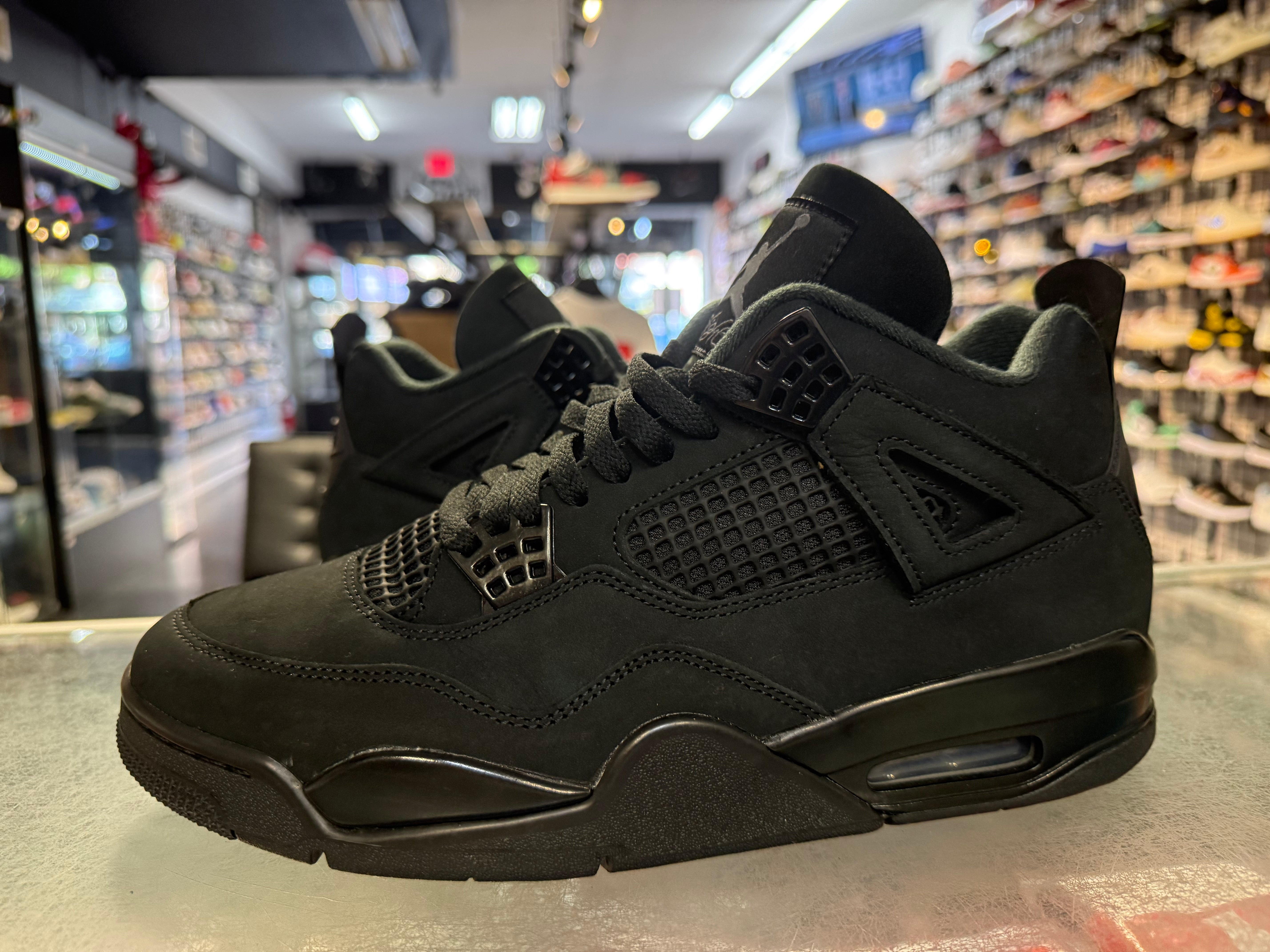 Size 10.5 Air Jordan 4 "Black Cat"