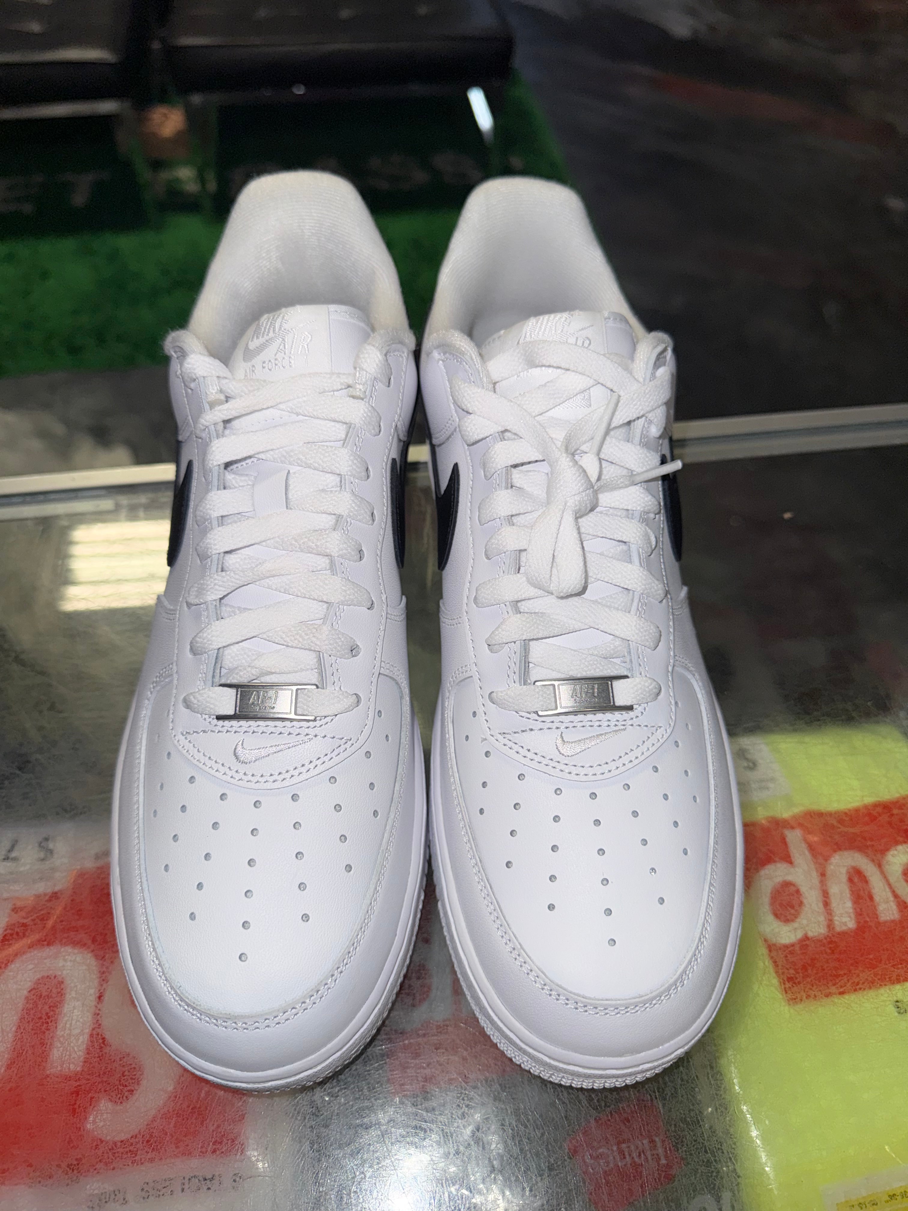 Size 11 Air Force 1 Supreme "White Black" Brand New