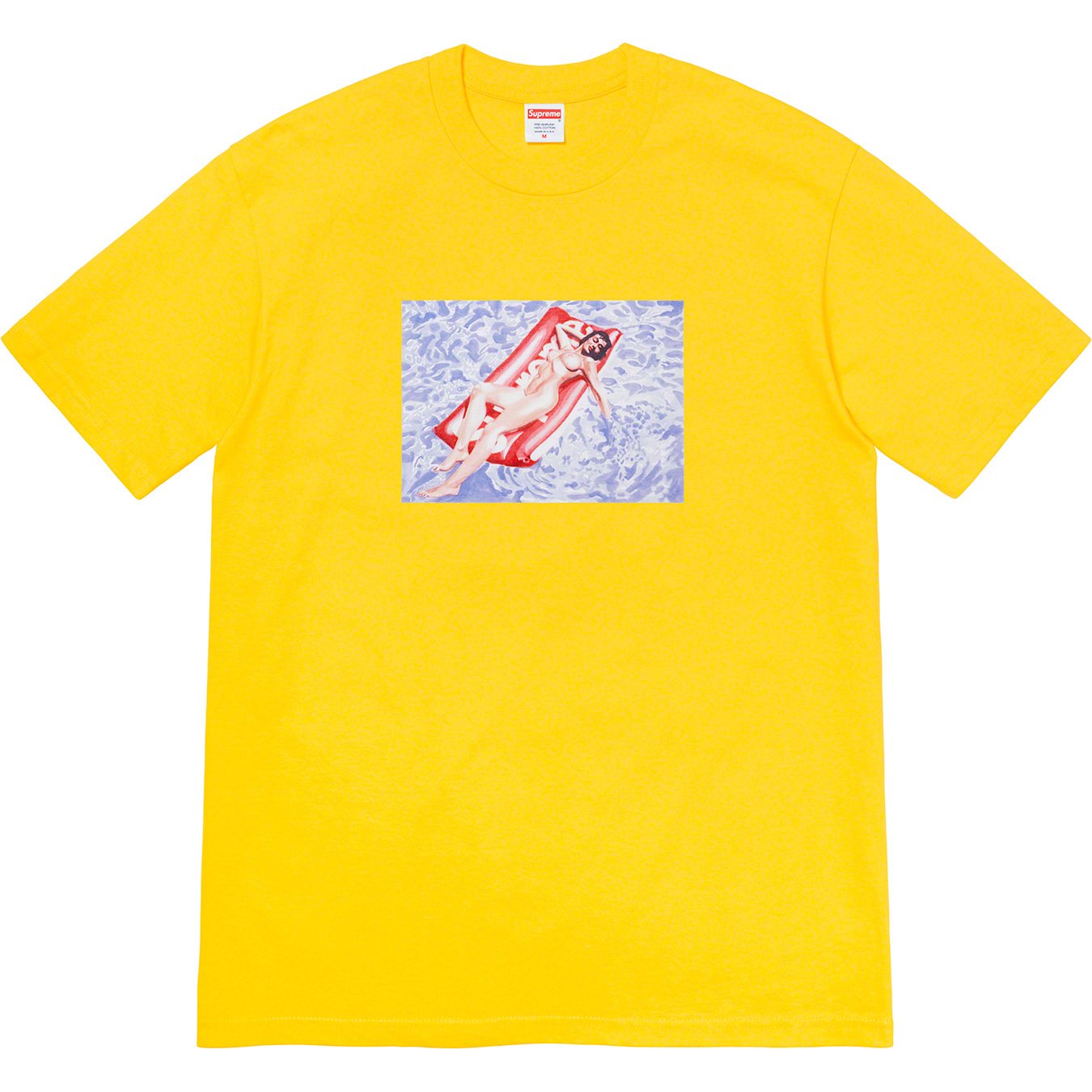 Size M Supreme Pool Float Tee “Yellow”