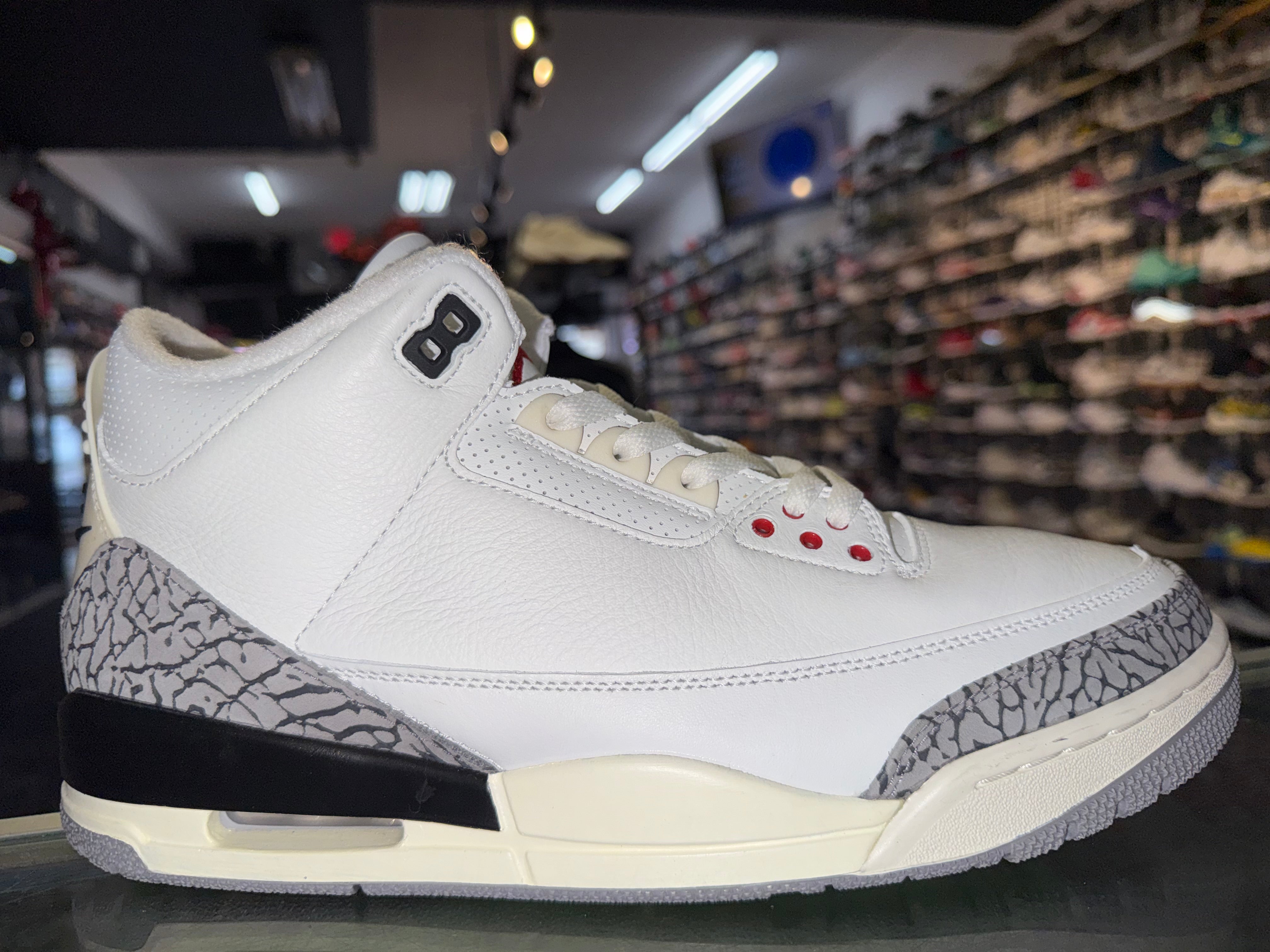 Size 10.5 Air Jordan 3 "White Cement Reimagined"