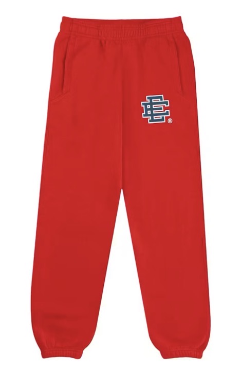 Size M Eric Emanuel EE Sweatpants “Red/Navy” Brand New