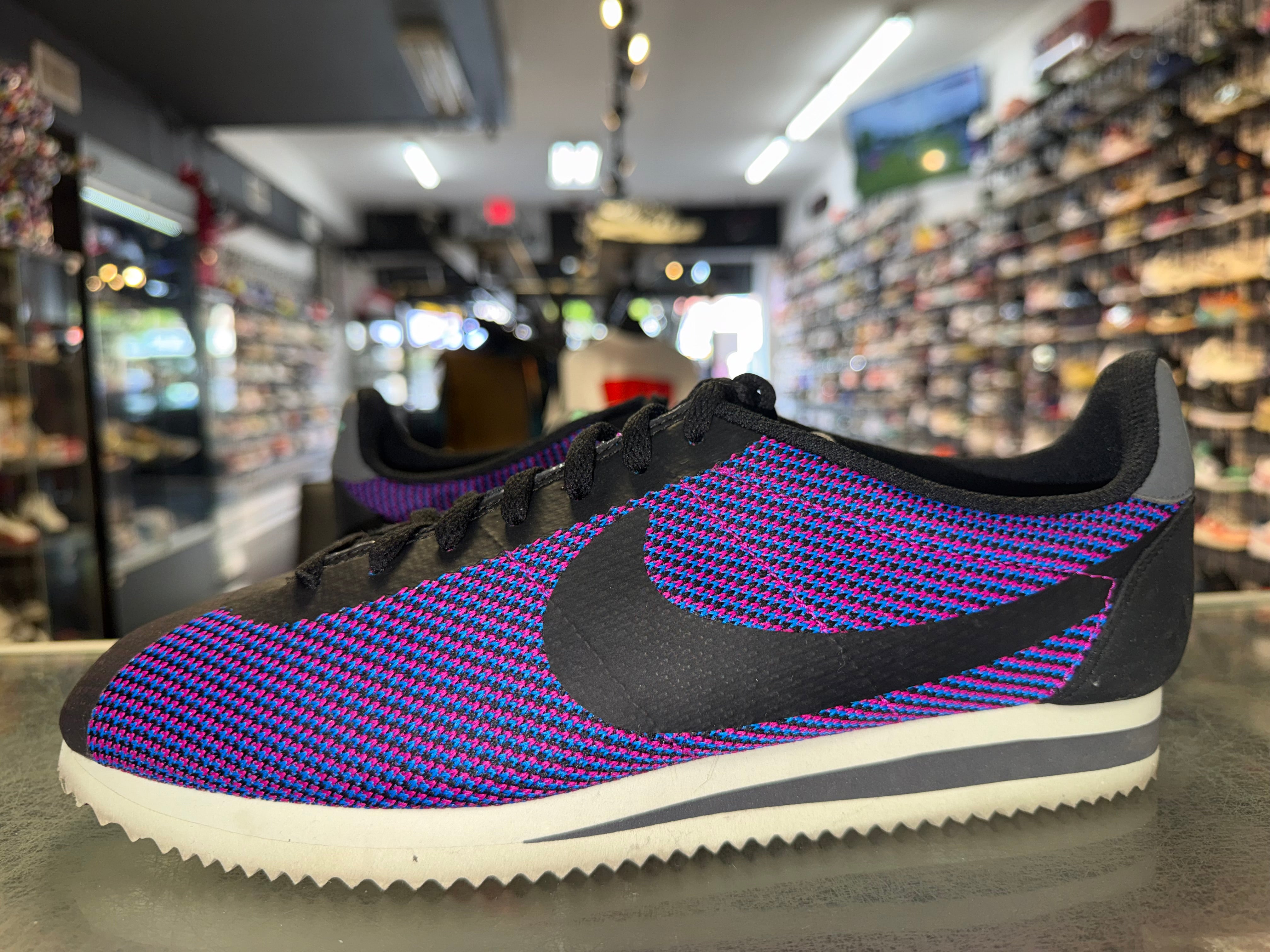 Size 10 Nike Cortez KJCRD “Black/Purple”