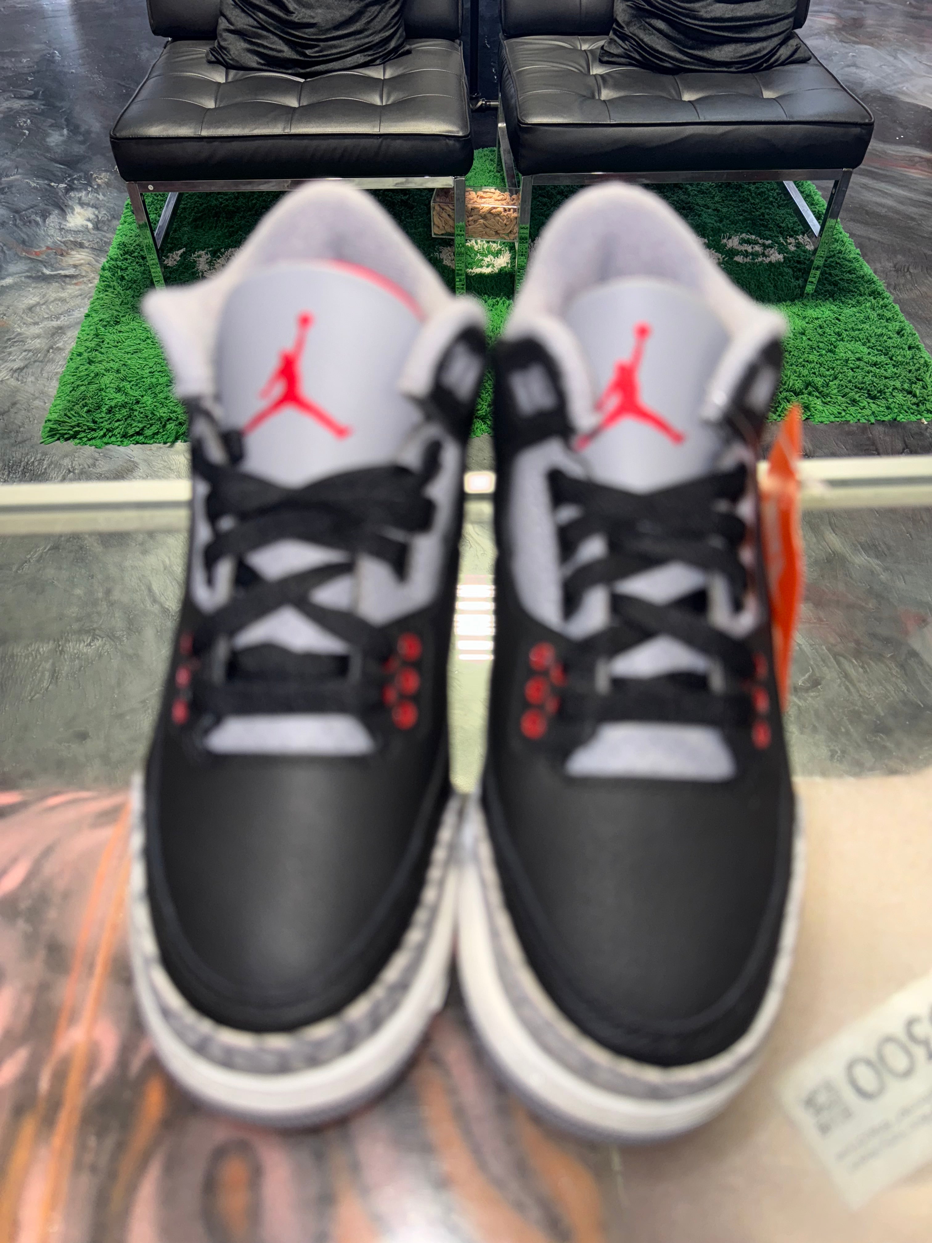 Size 3.5y Air Jordan 3 "Black Cement" 2024 Brand New
