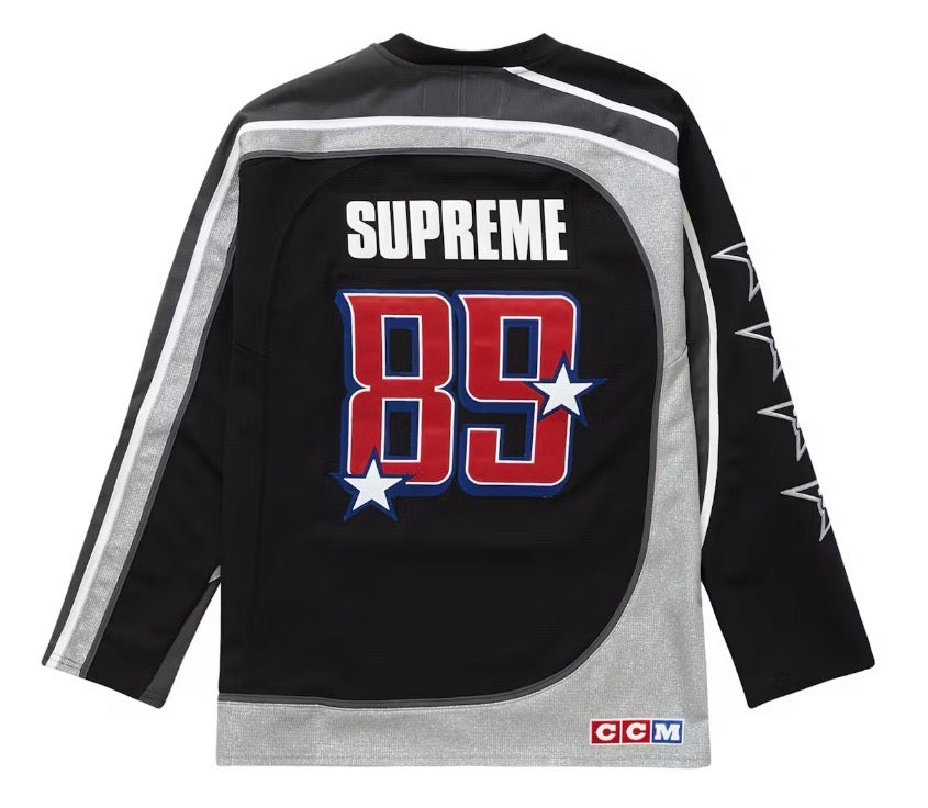 Size XL Supreme x CCM All Stars Hockey Jersey “Black” Brand New