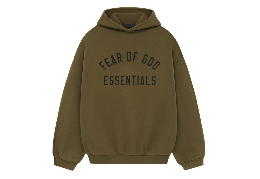Size L Essentials Core Hoodie “Olive” Brand New