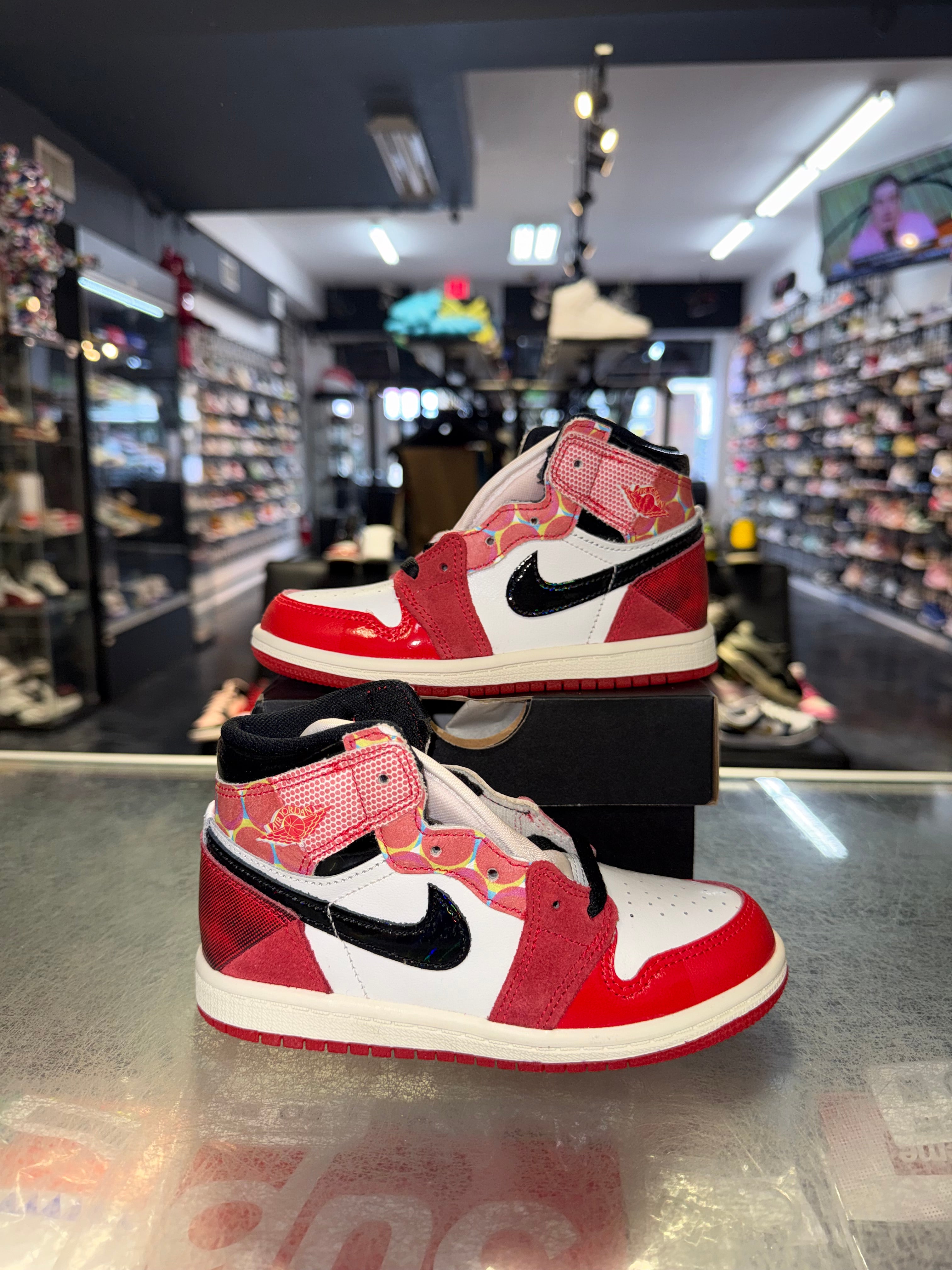 Size 10c Air Jordan 1 Spider-Man "Across the Spider Verse" (TD) Brand New