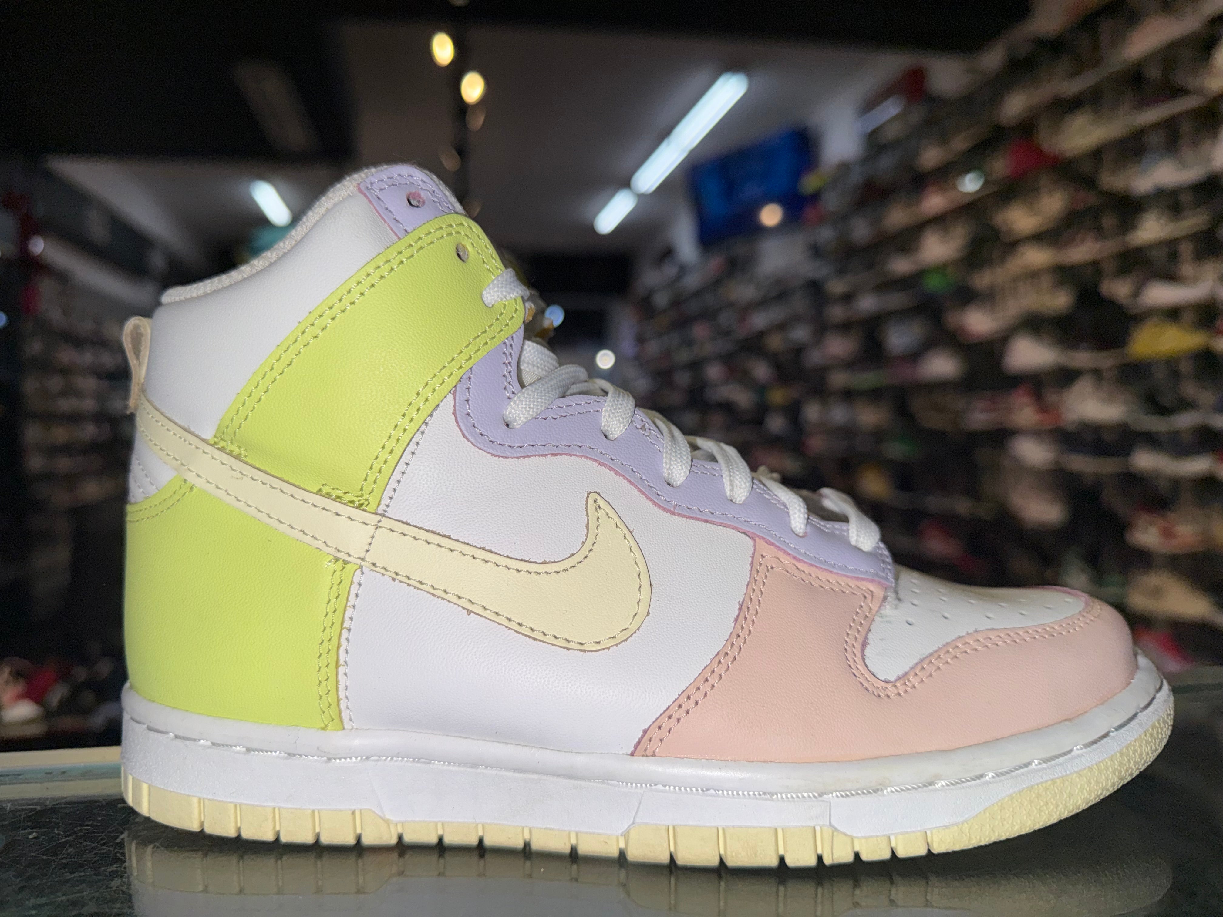 Size 4 (5.5W) Dunk High "Lemon Drop"
