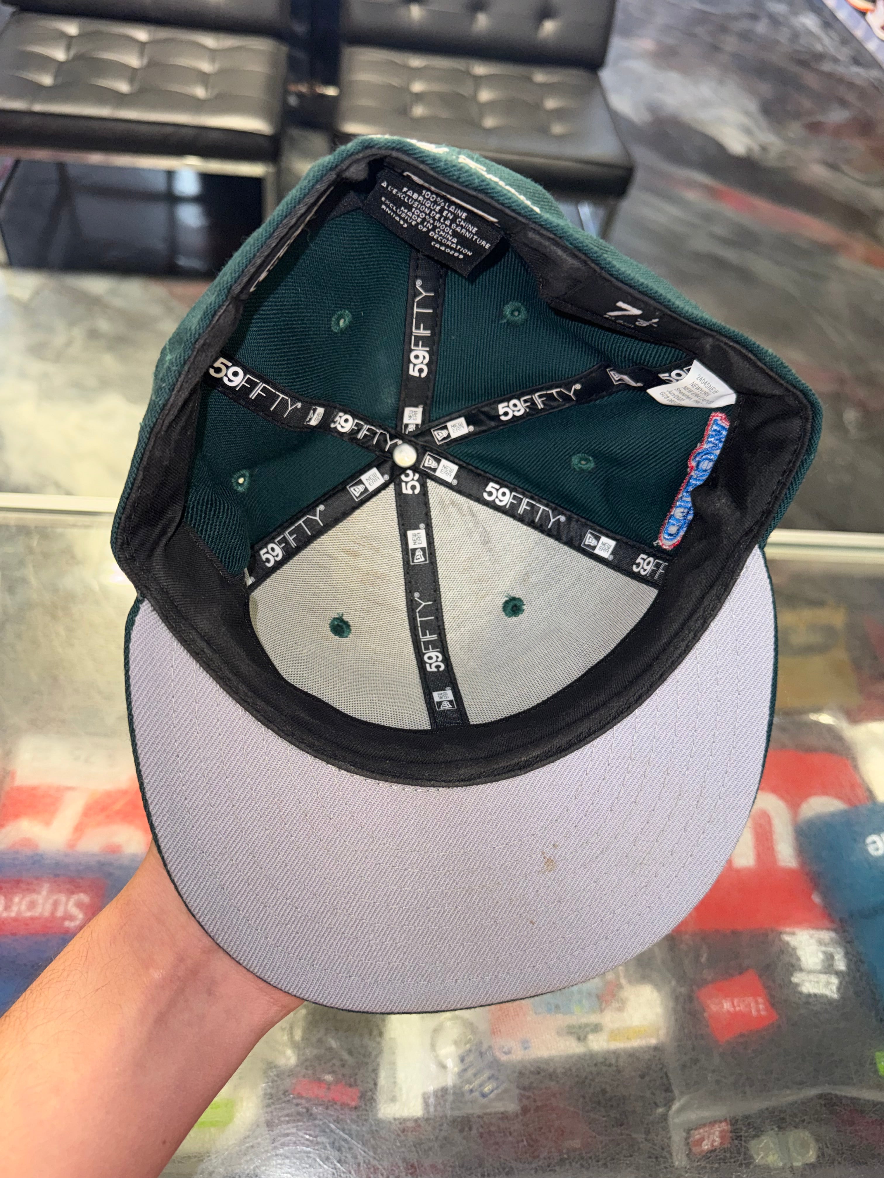 Size 7 1/8 Supreme World Famous New Era Fitted Hat “Green