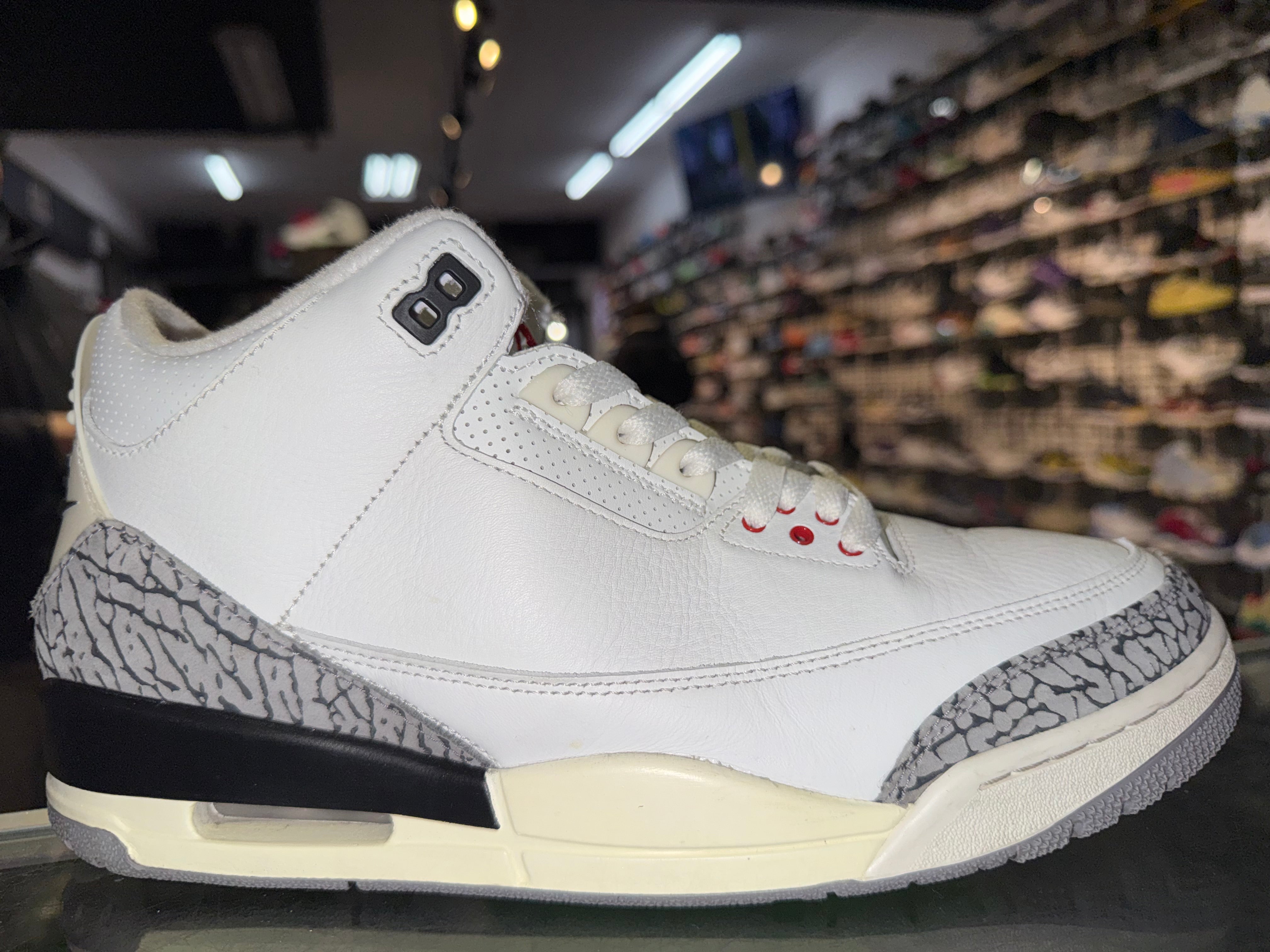 Size 10.5 Air Jordan 3 "White Cement Reimagined"