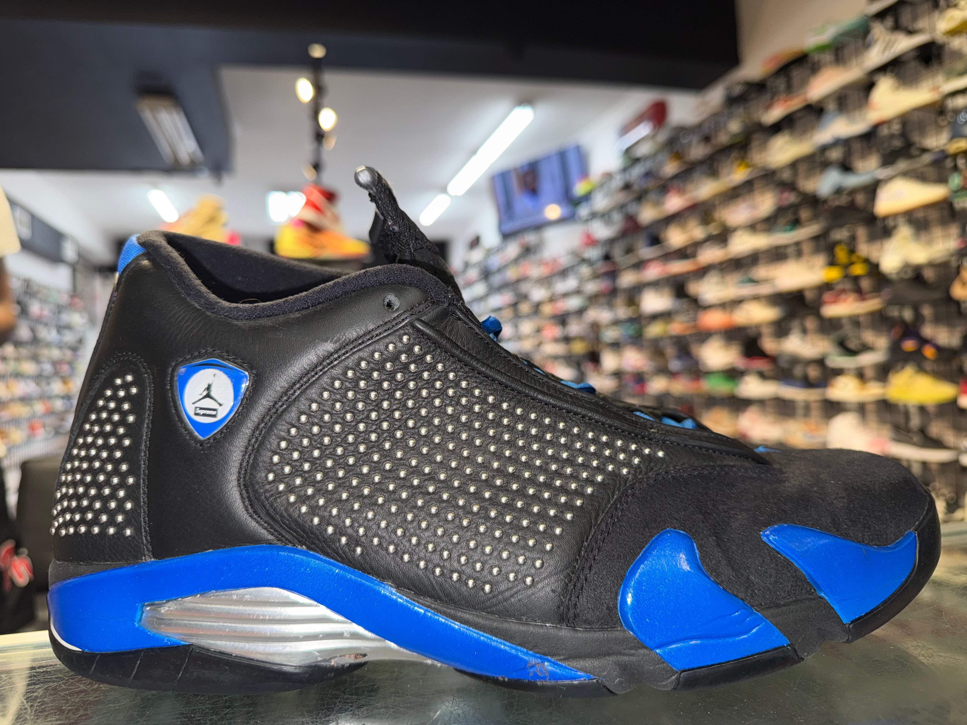 Size 12.5 Air Jordan 14 Supreme “Black”