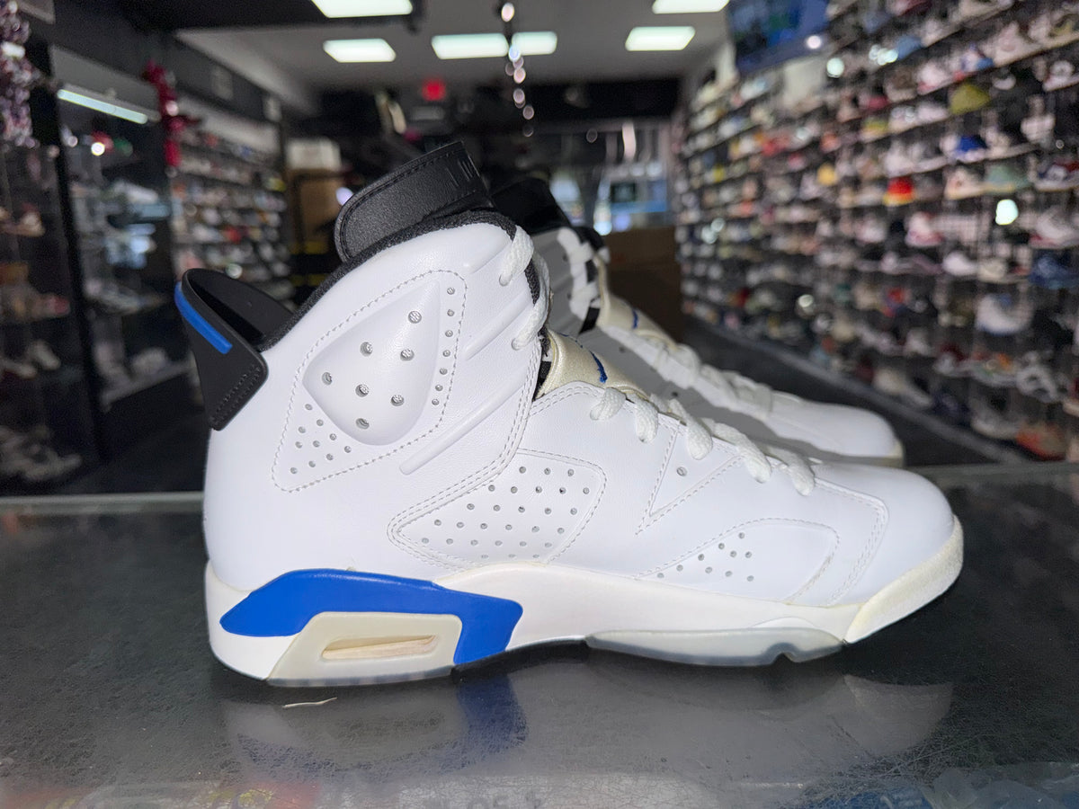 Air Jordan 6 Sport Blue sneaker, pre-owned, size 9 – view 3