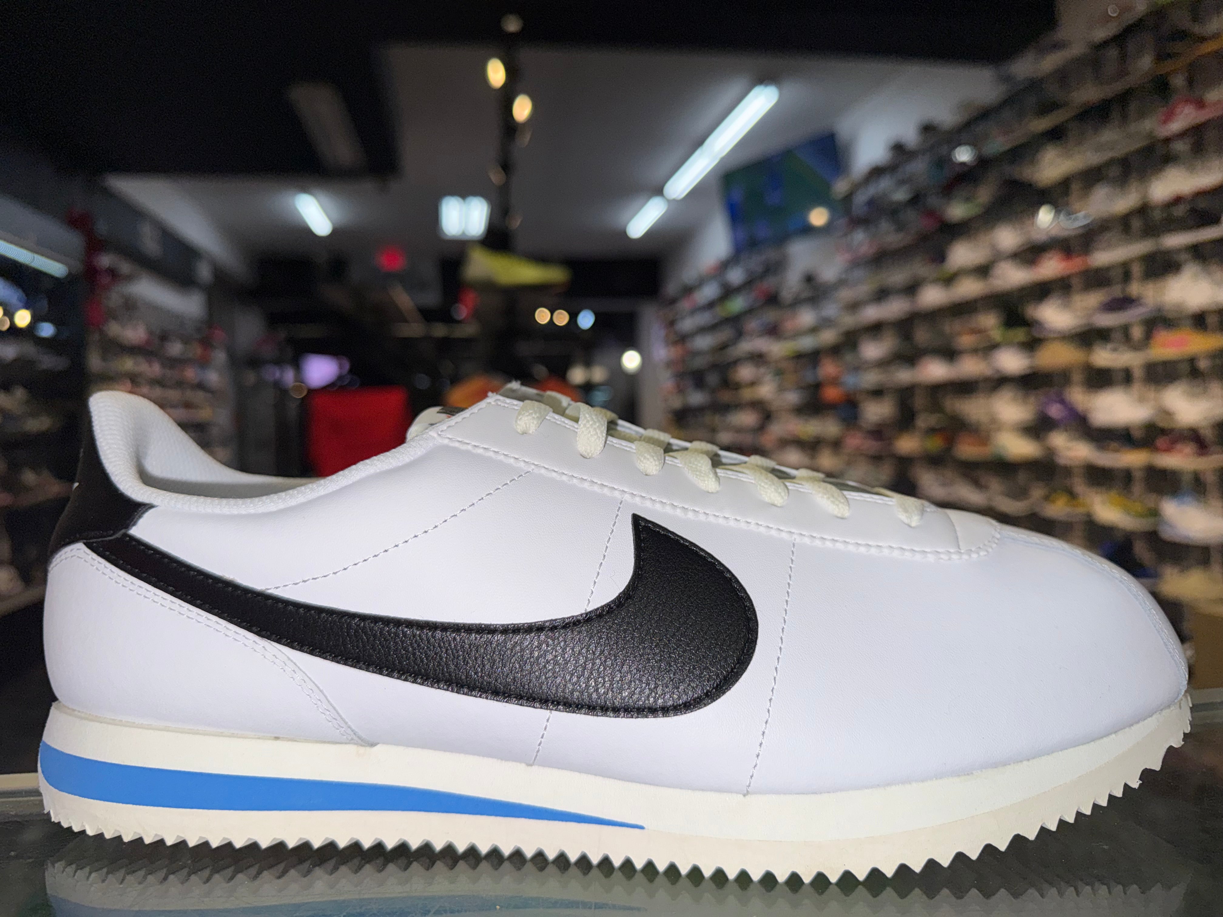 Size 13 Nike Cortez '23 "White Black Photo Blue" Brand New