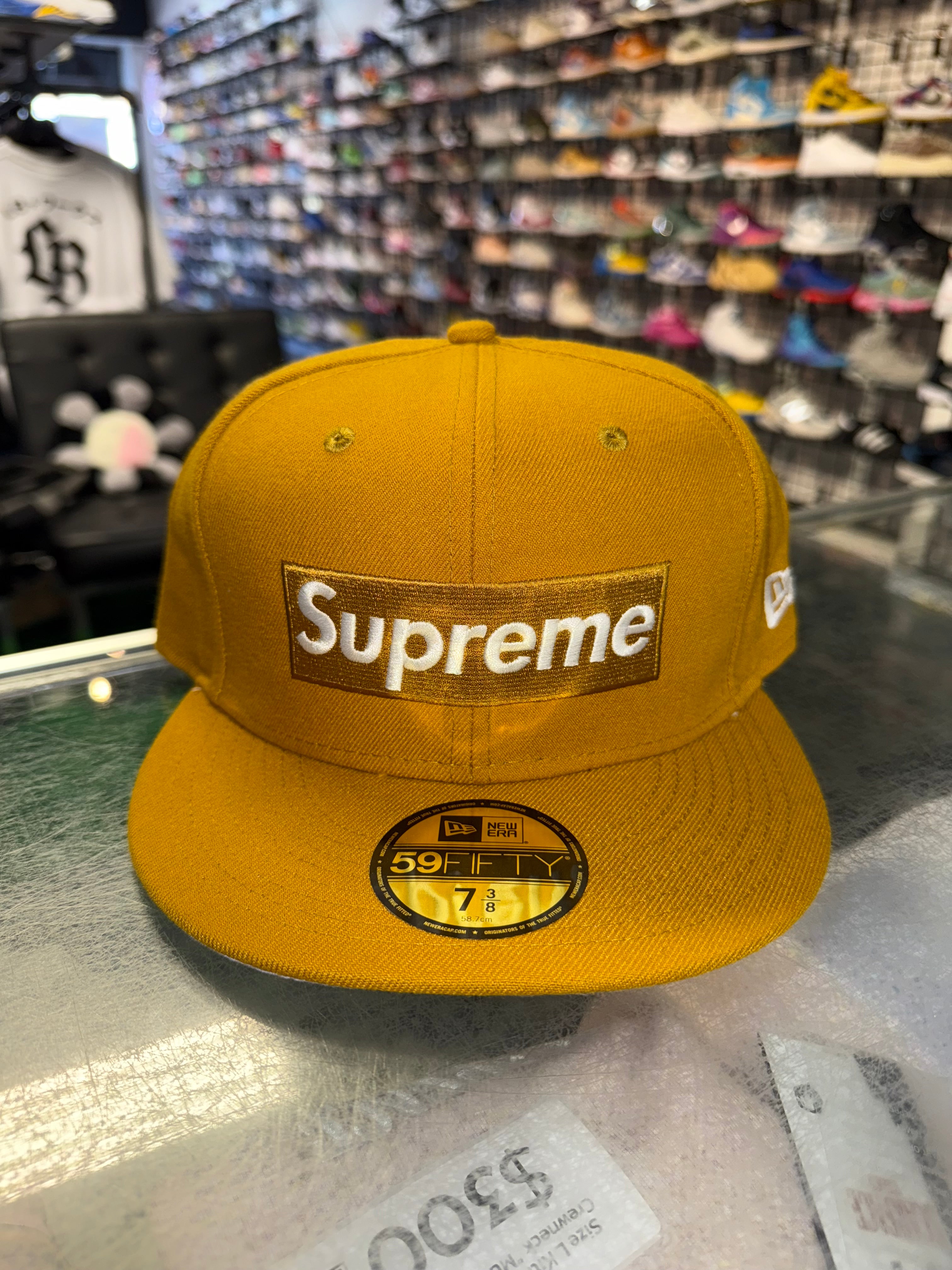Size 7 3/8 Supreme Champions Bogo Fitted “Wheat” Brand New