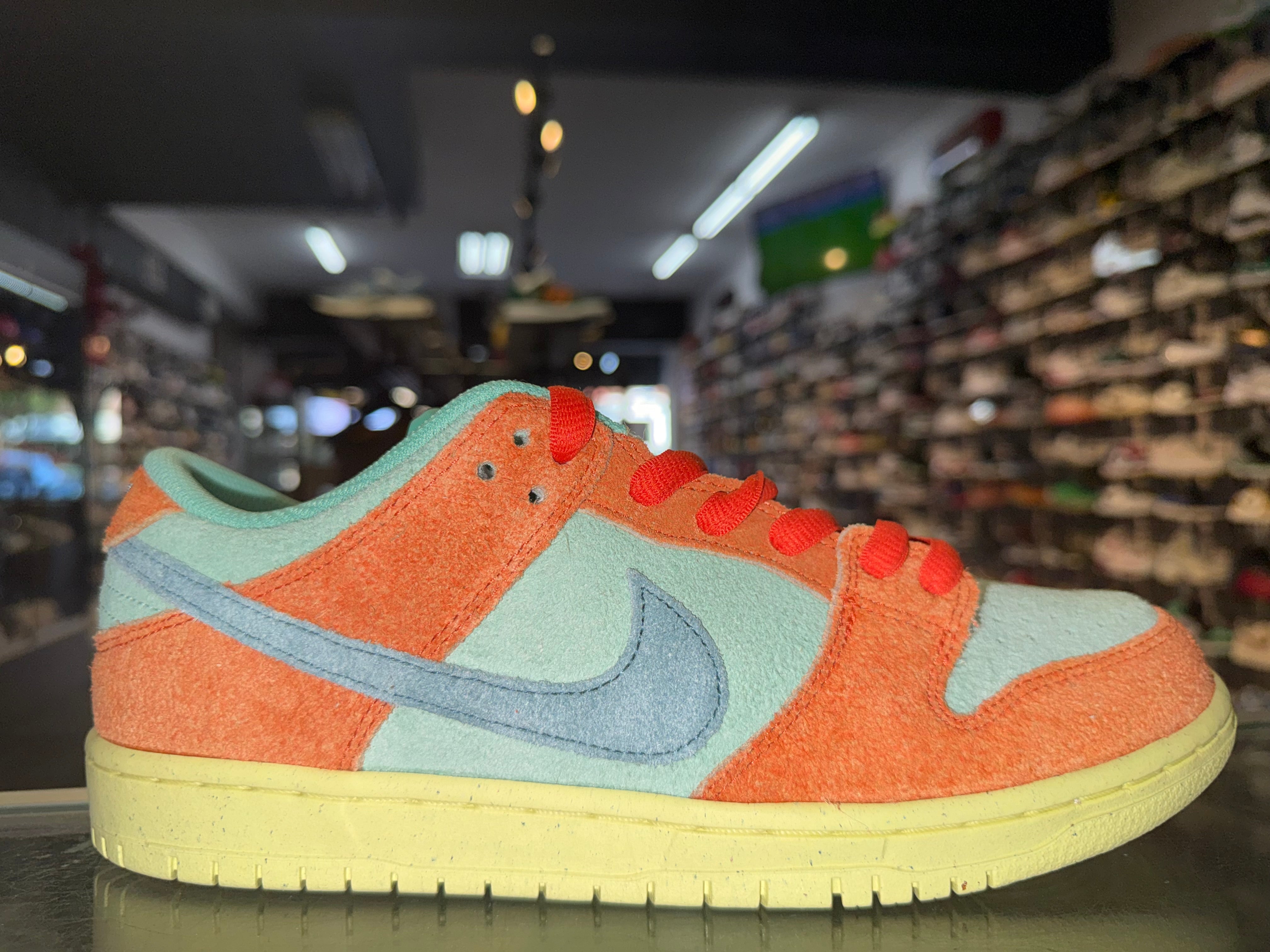 Size 8.5 Dunk Low SB "Orange Emerald Rise" Worn 1x