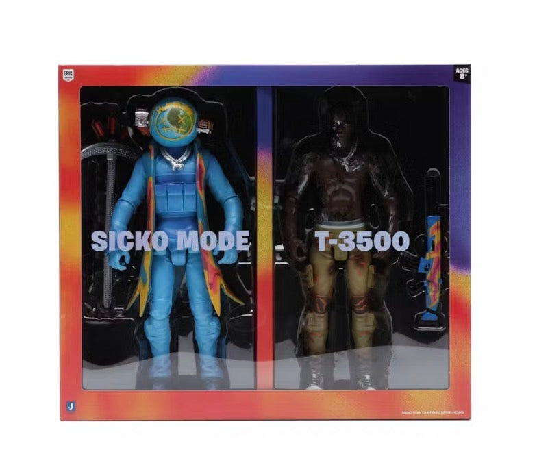 Travis Scott Cactus Jack Fortnite 12” Action Figure “Duo Set” Brand New