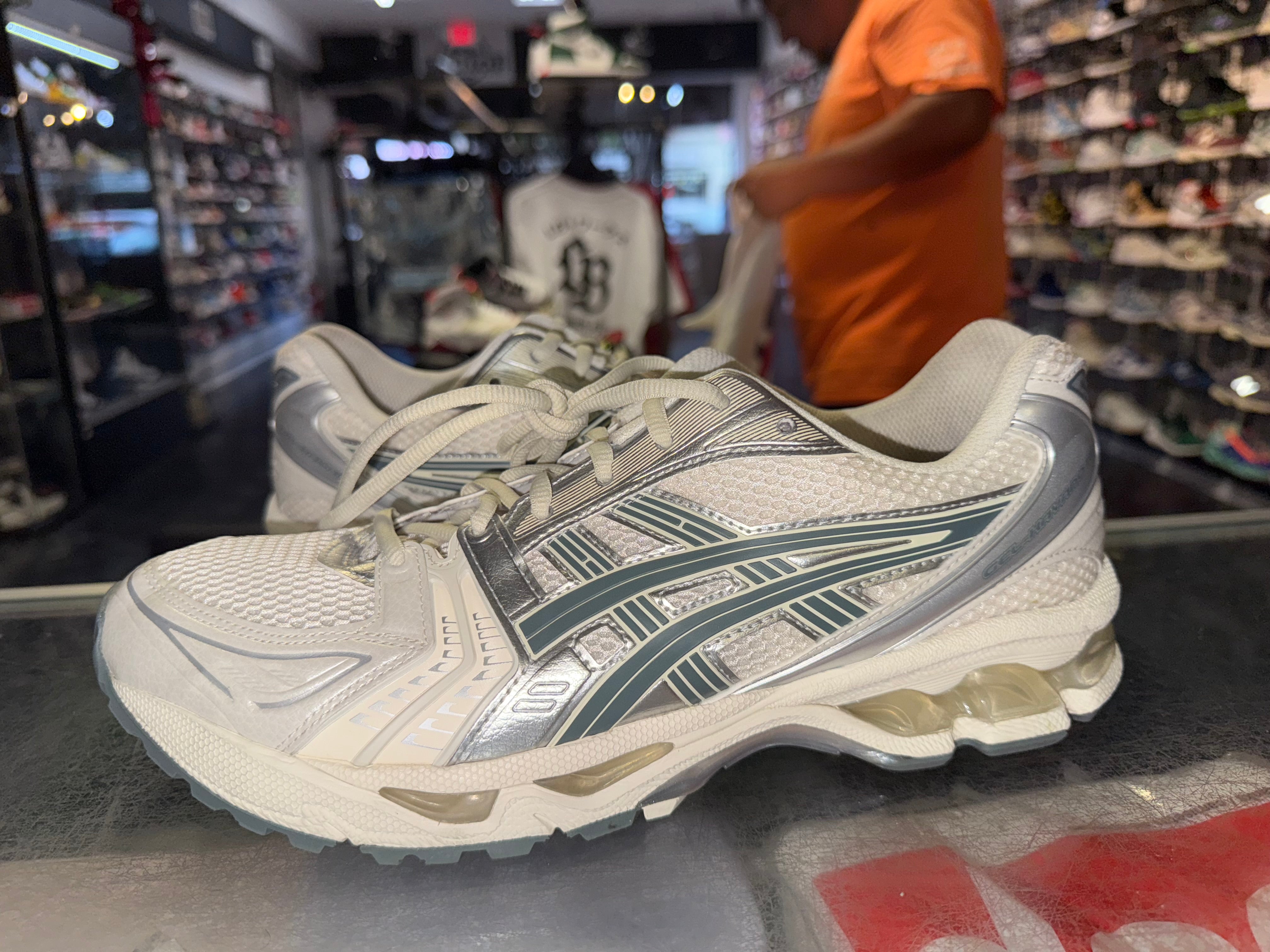 Size 10.5 Asics Gel-Kayano 14 "Birch Dark Pewter"