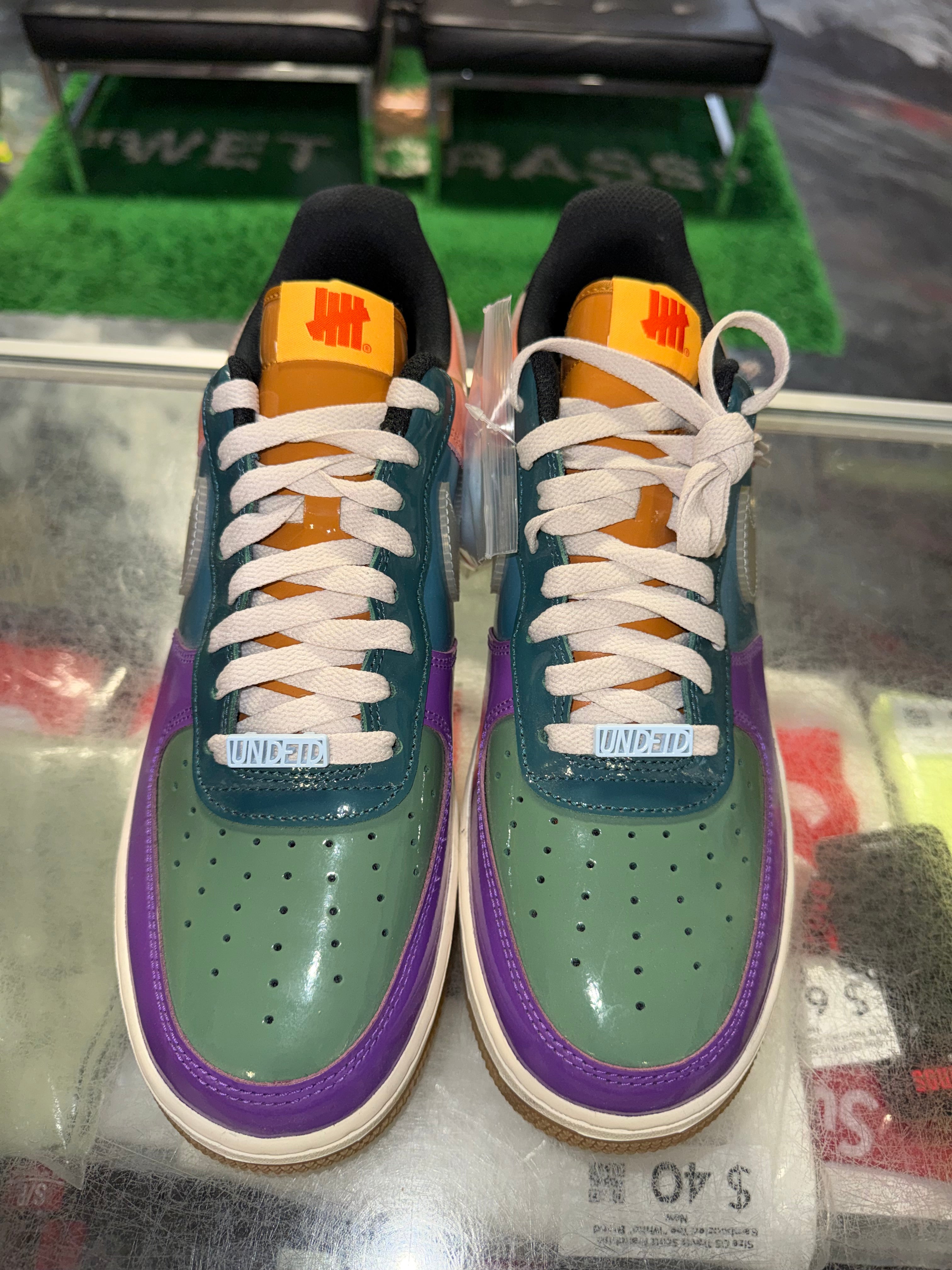 Size 10.5 Air Force 1 Undefeated "Multi-Patent Wild Berry" Brand New