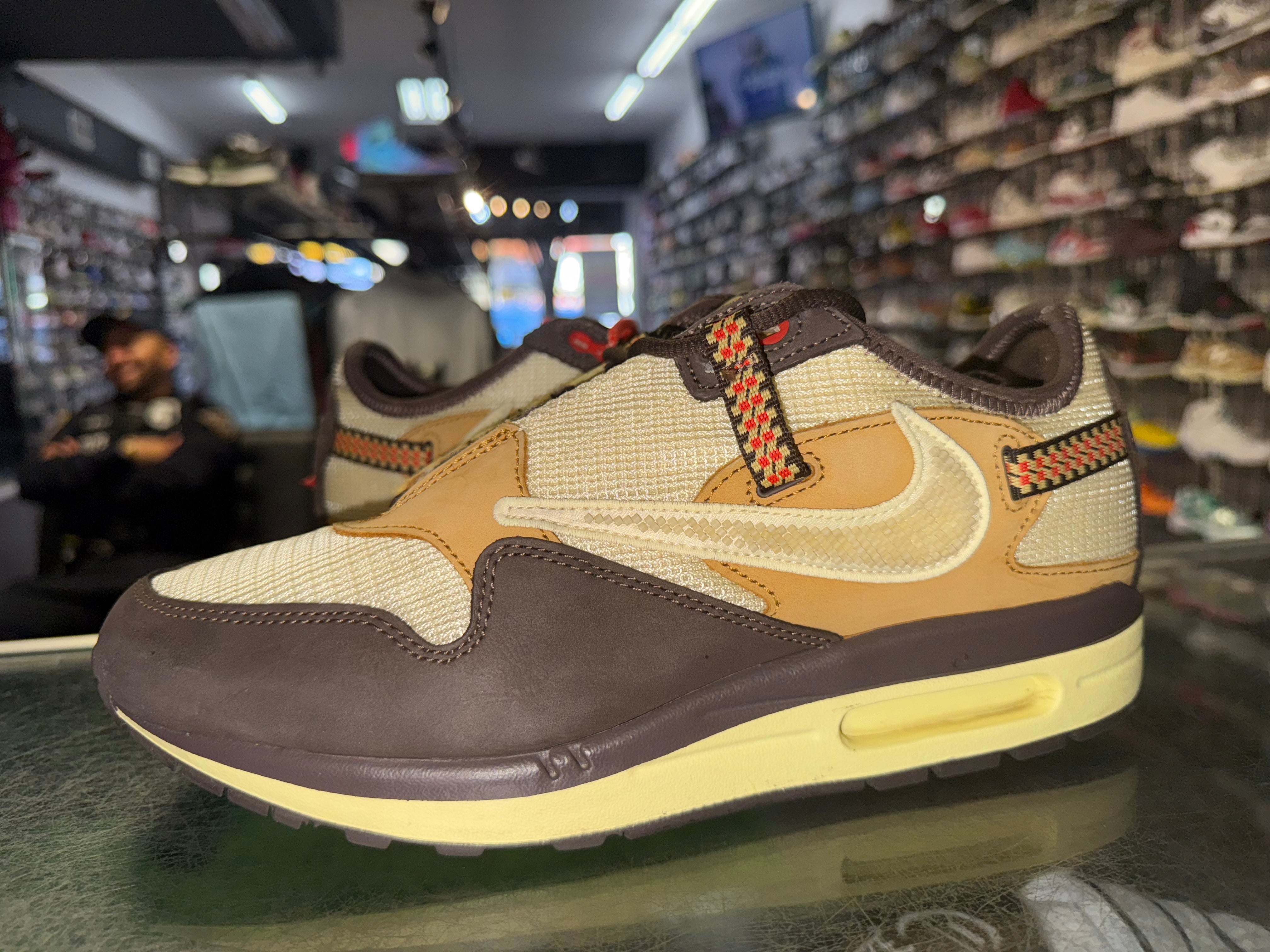 Size 9.5 Air Max 1 Travis Scott "Baroque Brown"