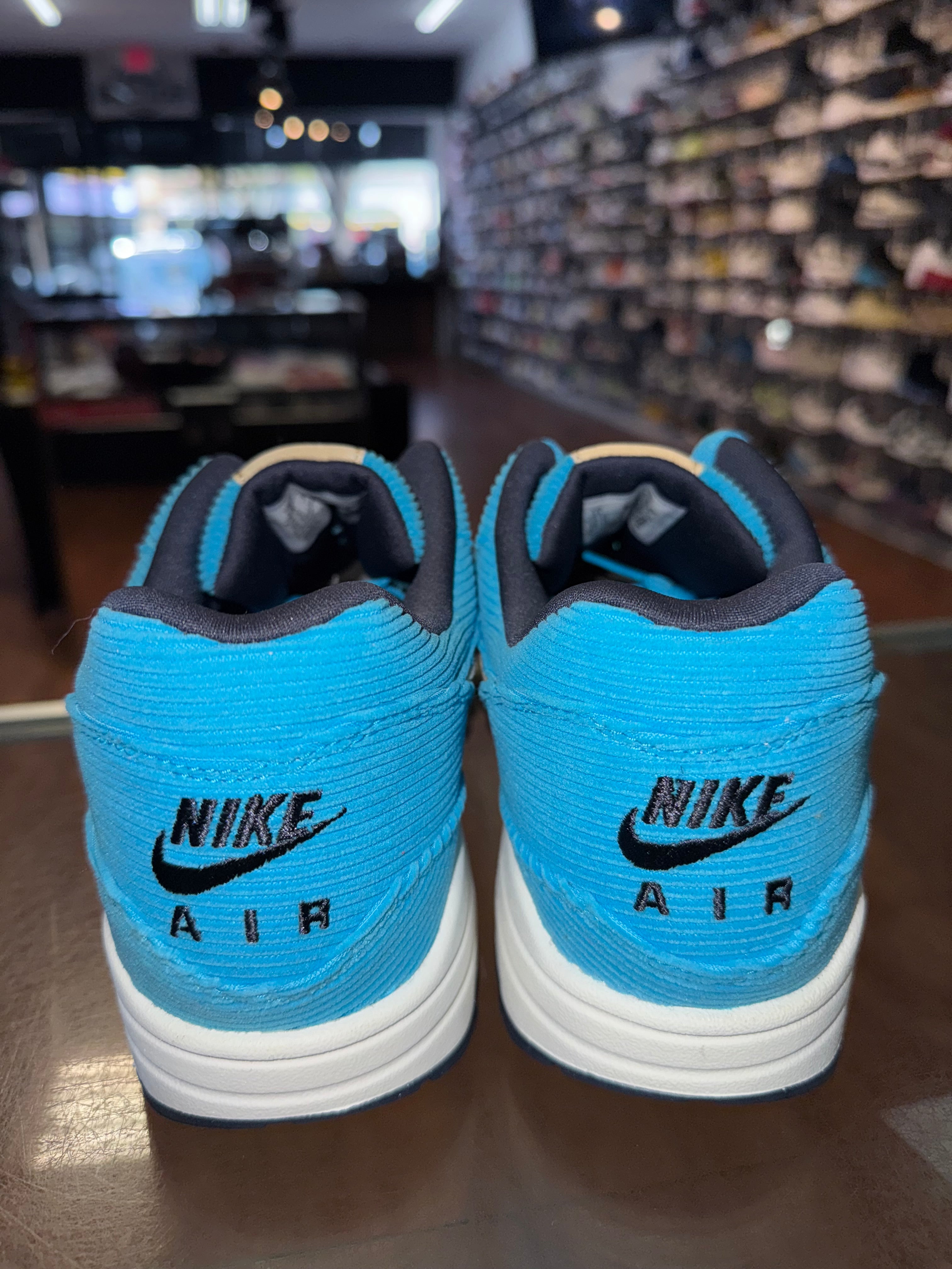 Size 11 Air Max 1 "Corduroy Baltic Blue"