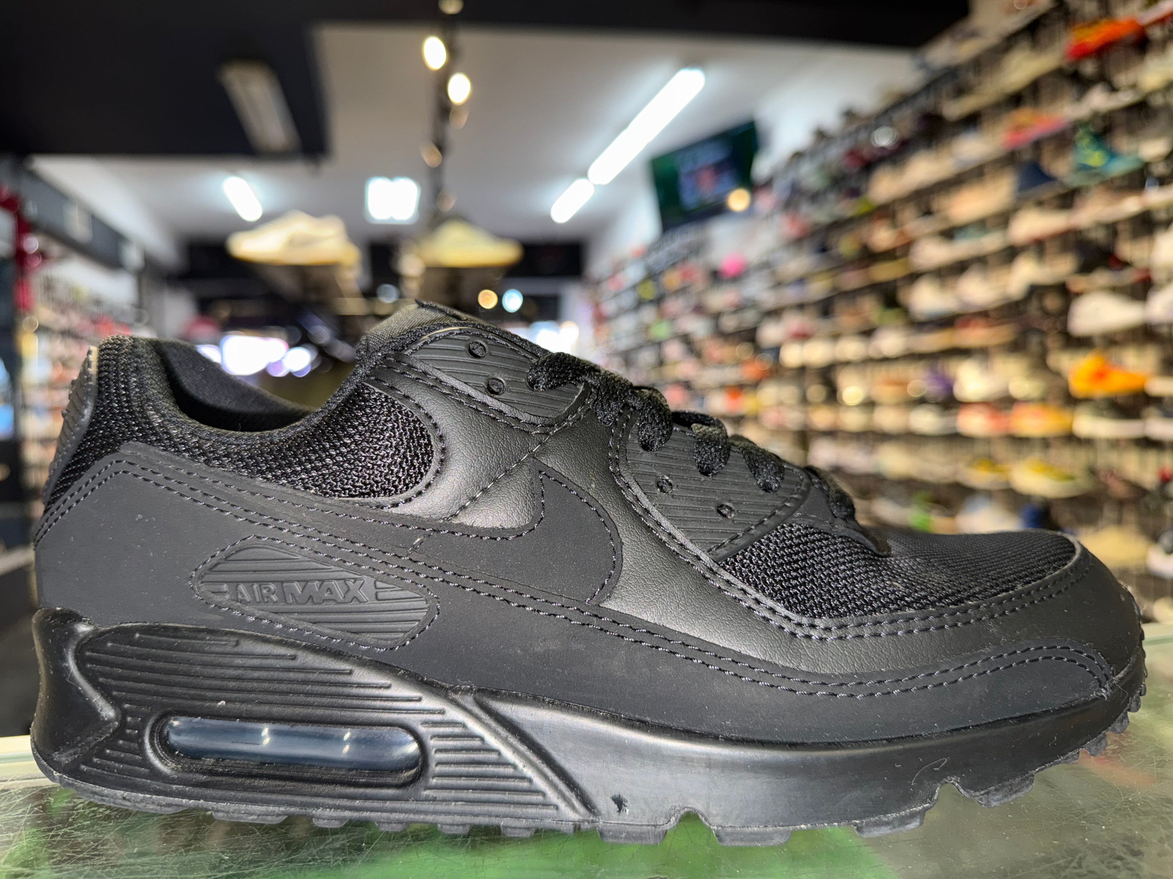 Size 7.5 Air Max 90 “Triple Black”