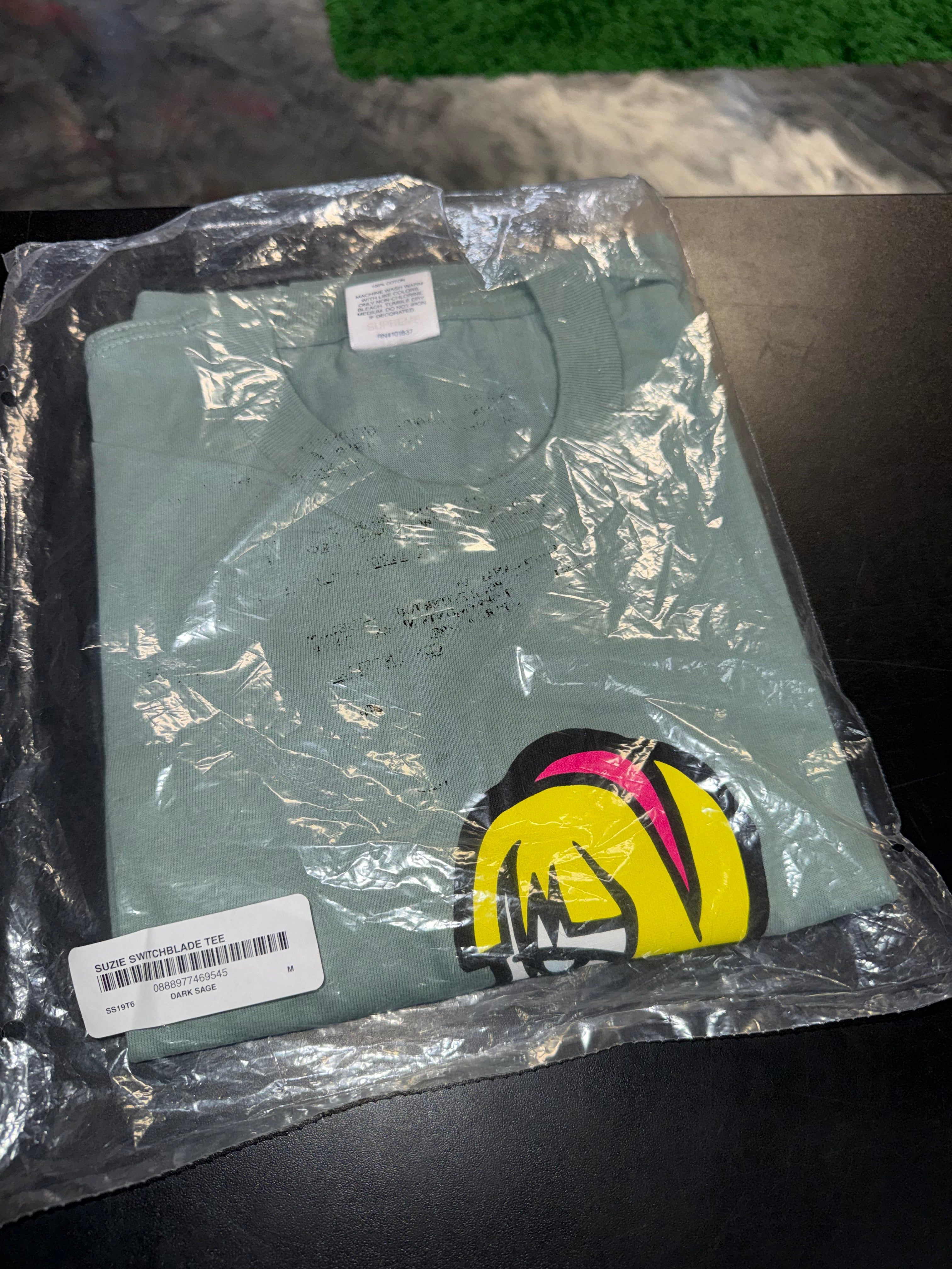 Size M Supreme Suzie Switchblade Tee “Sage” Brand New