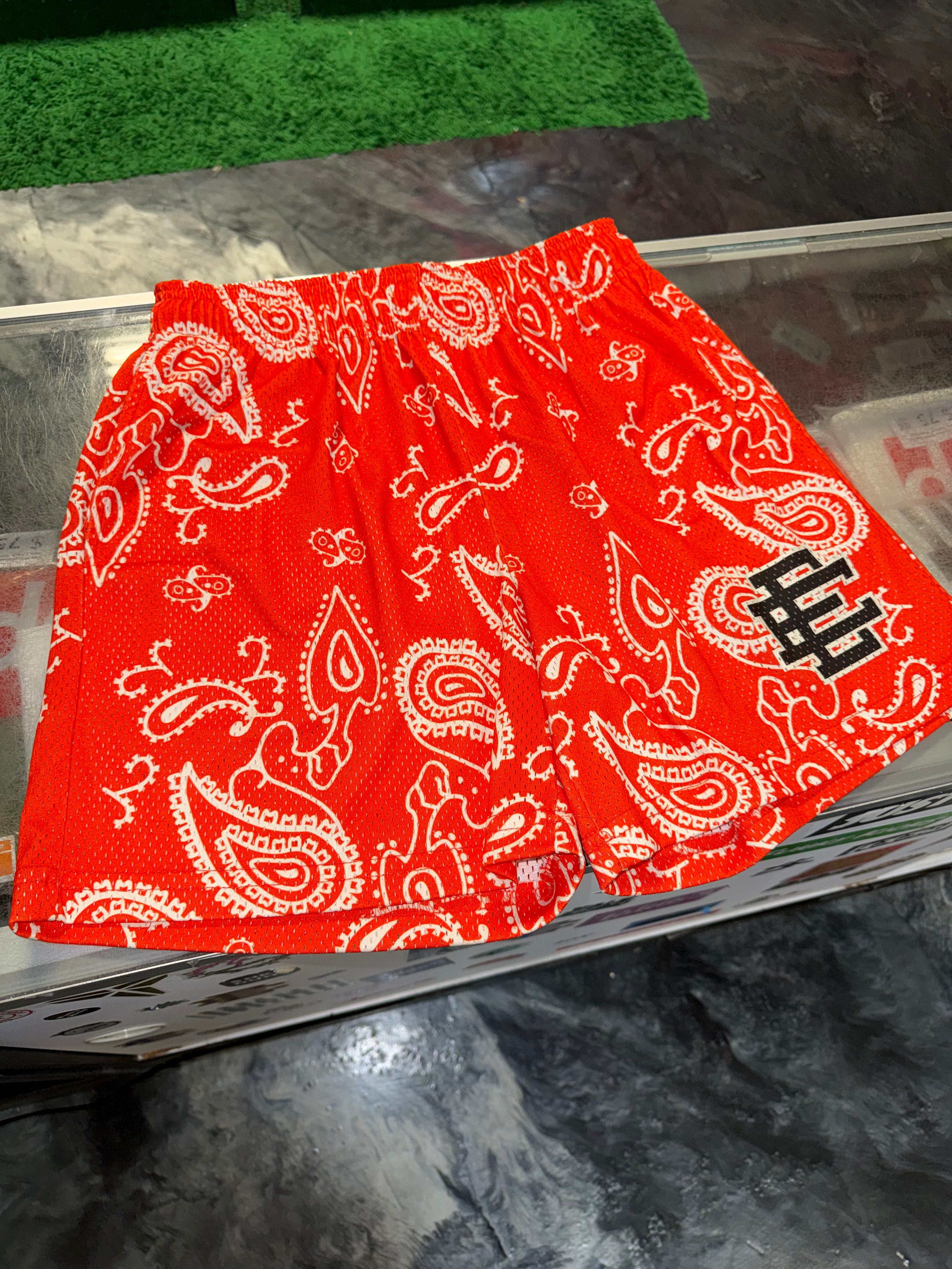 Size M Eric Emanuel EE Shorts “Paisley Orange”
