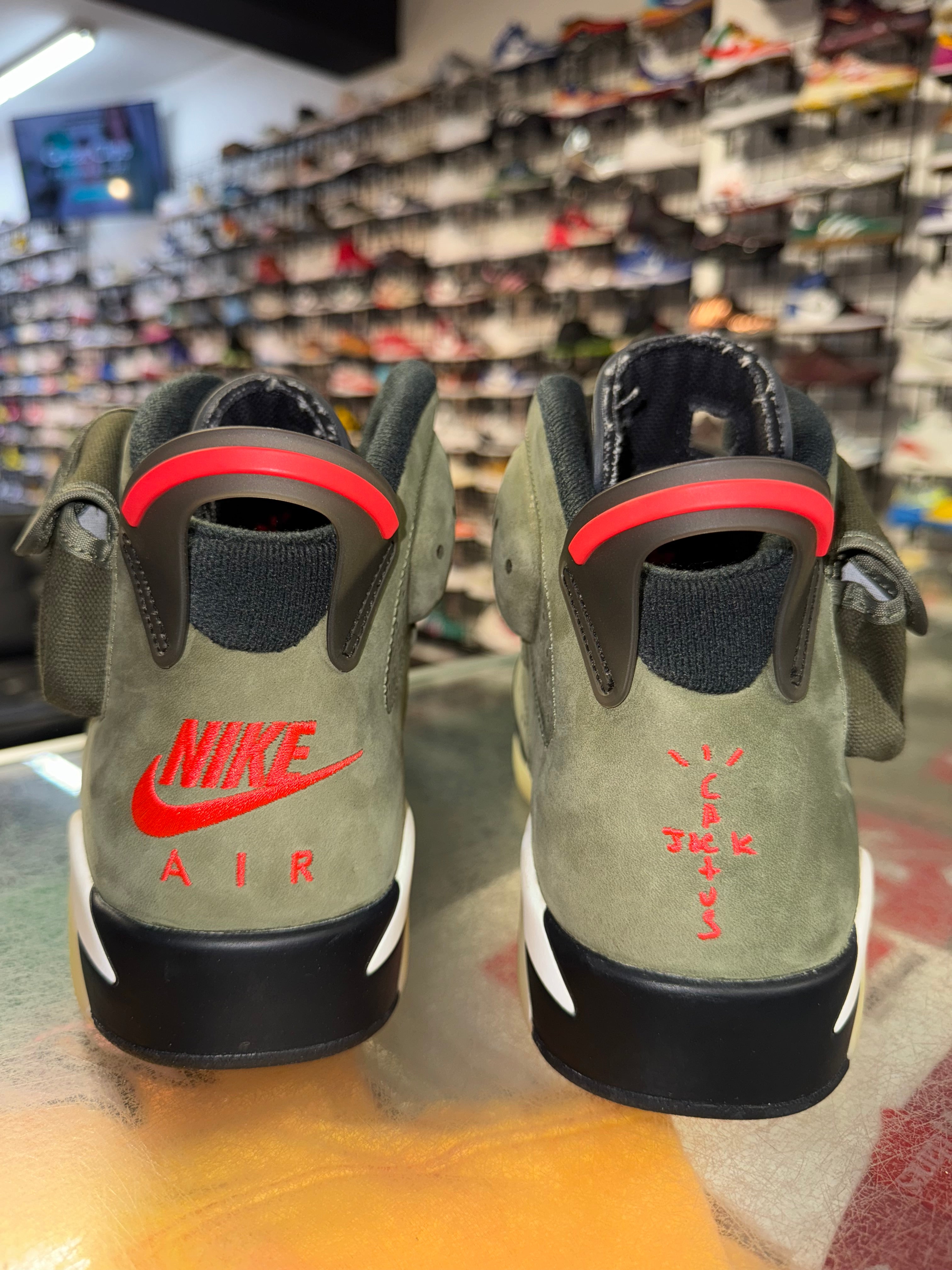 Size 10.5 Air Jordan 6 Travis Scott "Medium Olive" Brand New