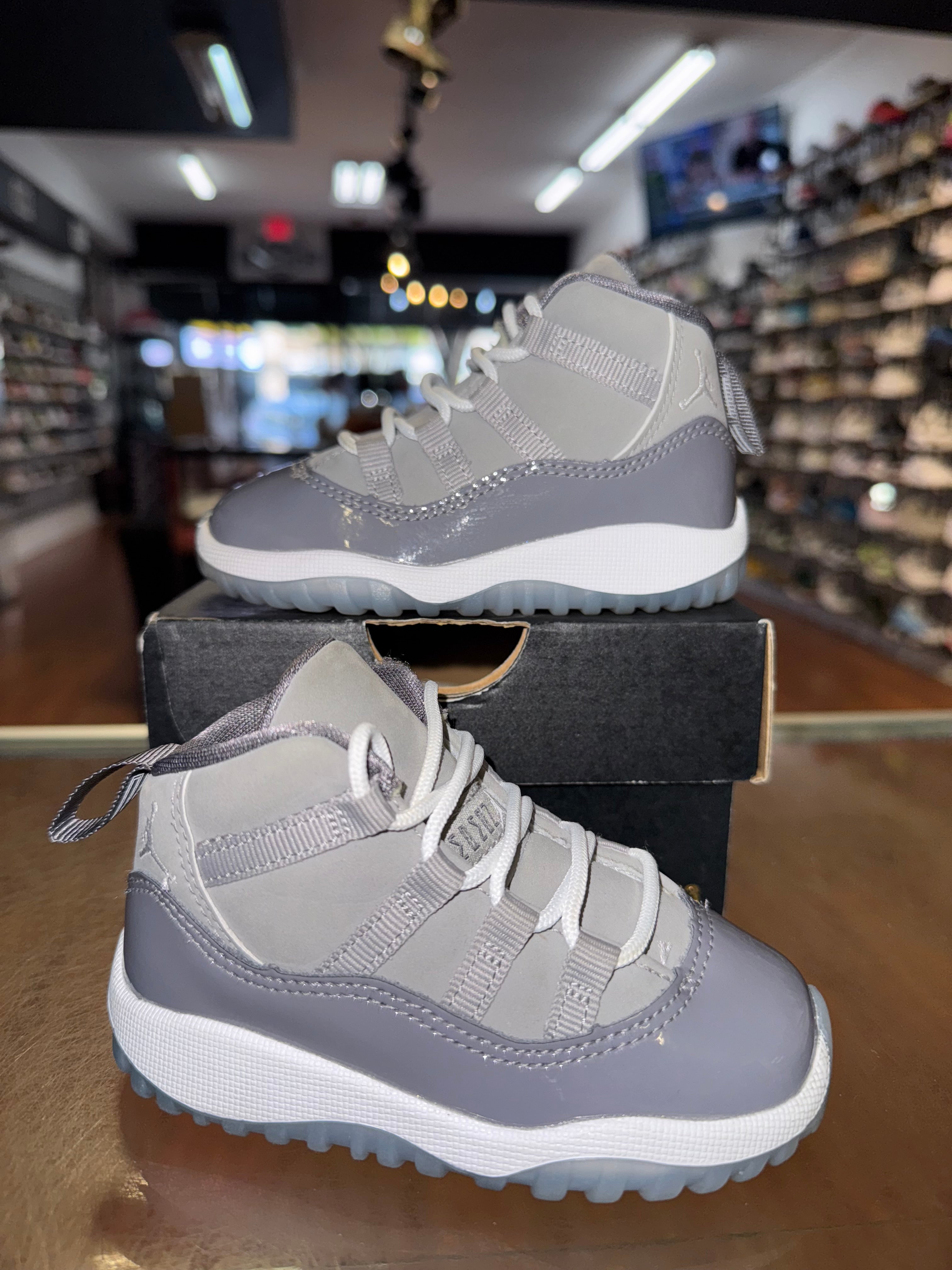 Size 6c Air Jordan 11 "Cool Grey" (TD)