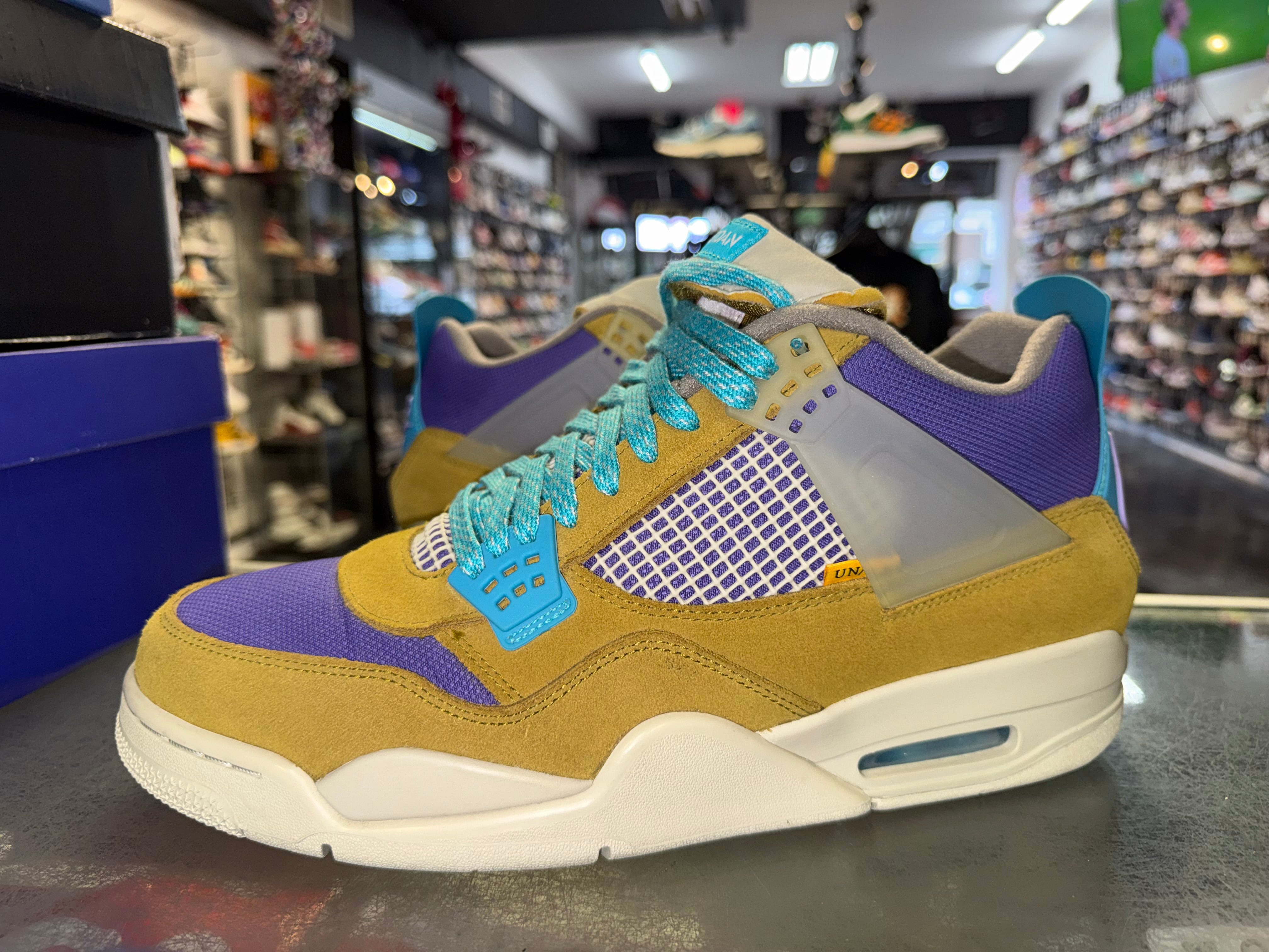 Size 13 Air Jordan 4 Union "Desert Moss"