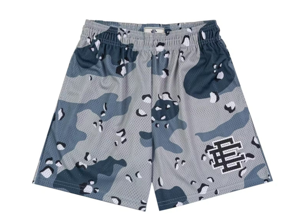 Size XXL Eric Emanuel EE Shorts “Blue Chip Camo” Brand New