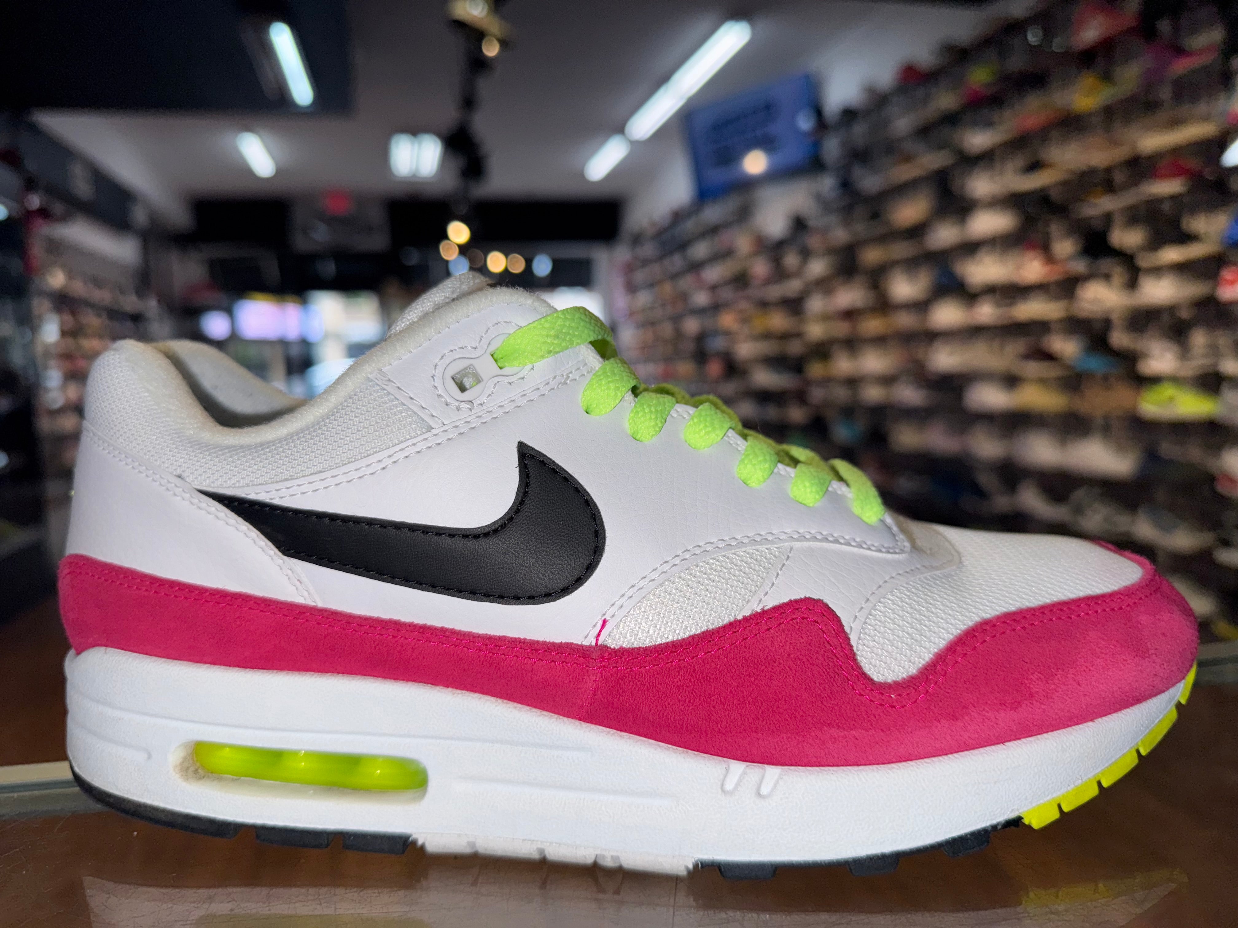 Size 9.5 Air Max 1 “Black Volt Rush”