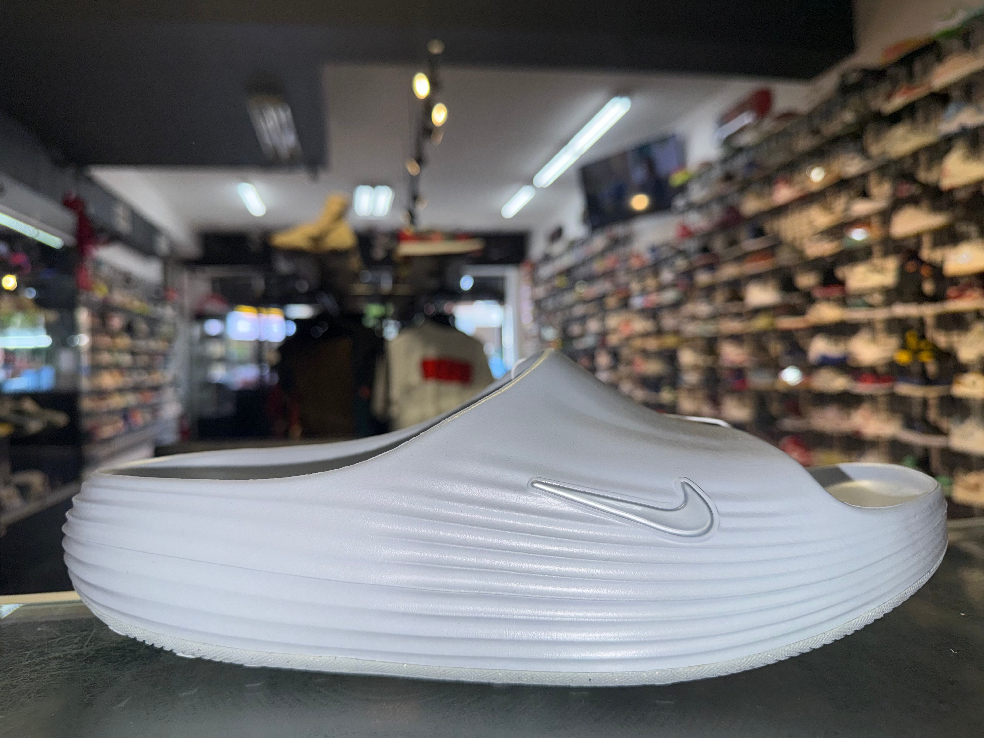 Size 13 Nike ReactX Rejuven8 Slide "Wolf Grey" Brand New