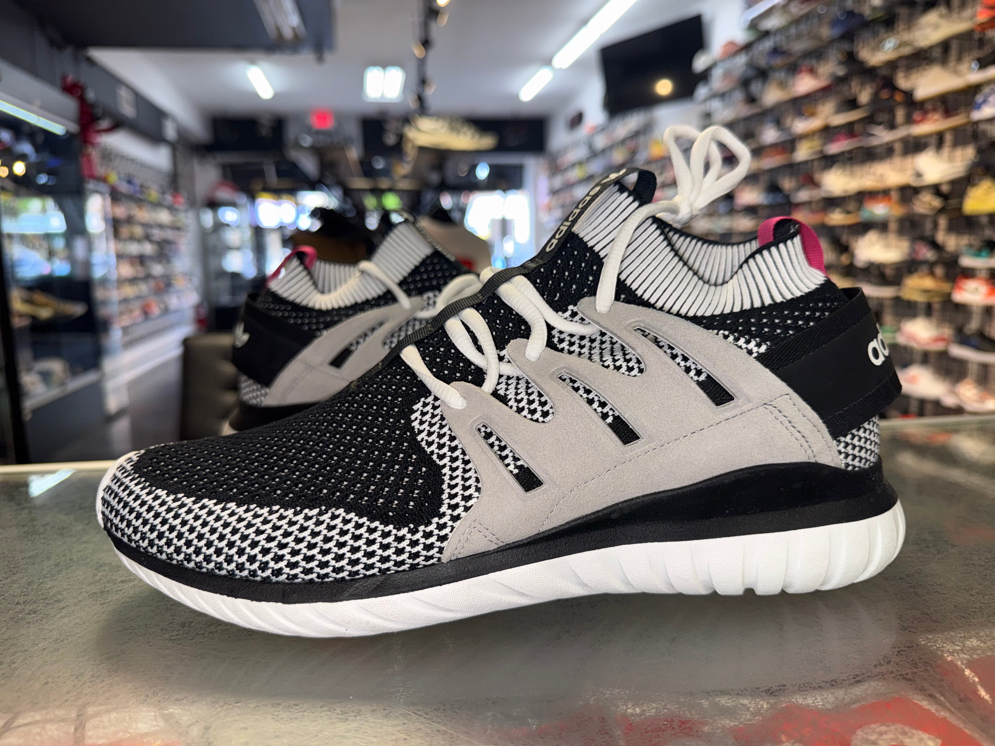 Size 9.5 Adidas Tubular Nova Primeknit “Black/Pink”
