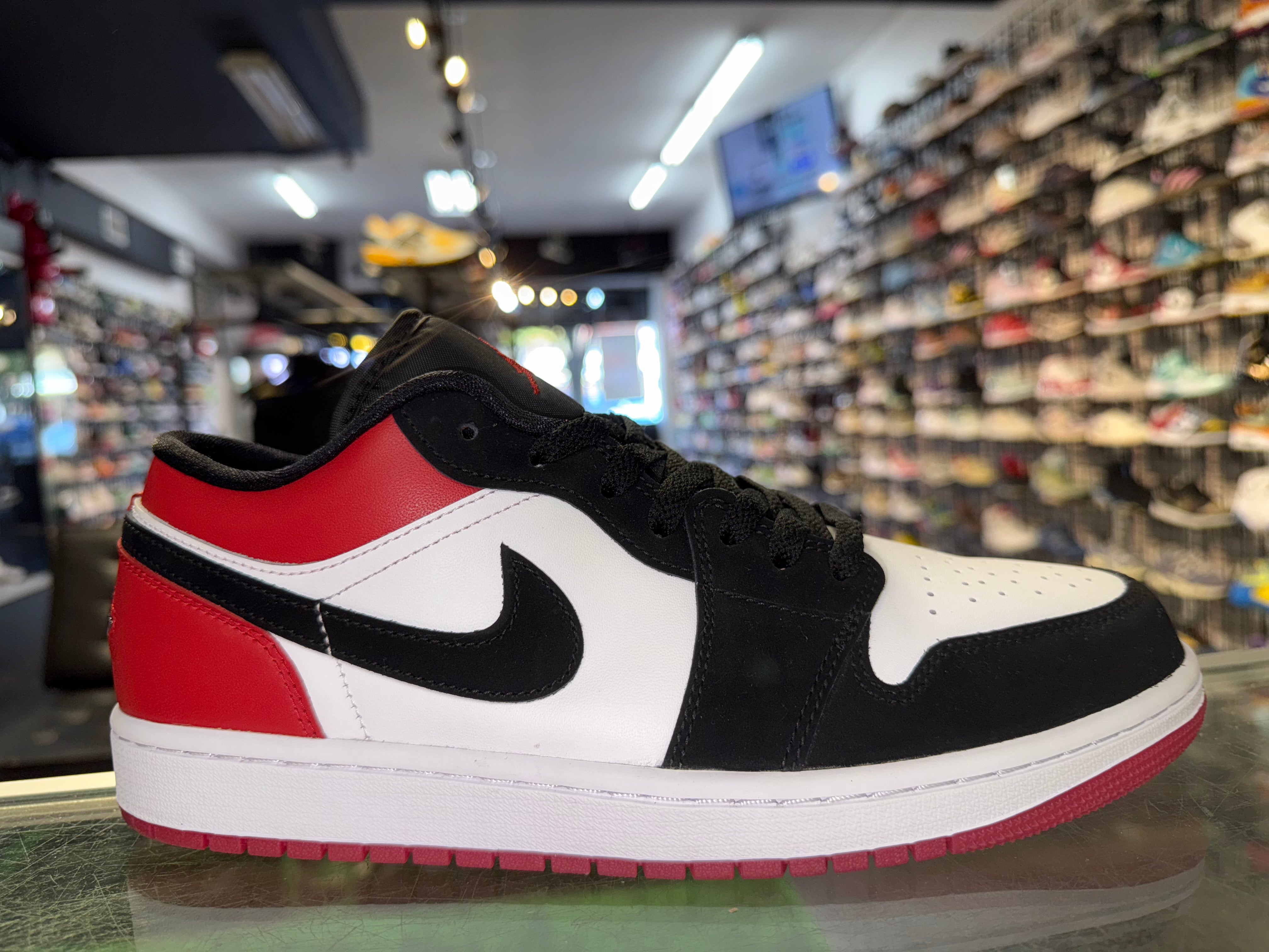 Size 9.5 Air Jordan 1 Low "Black Toe" 2025