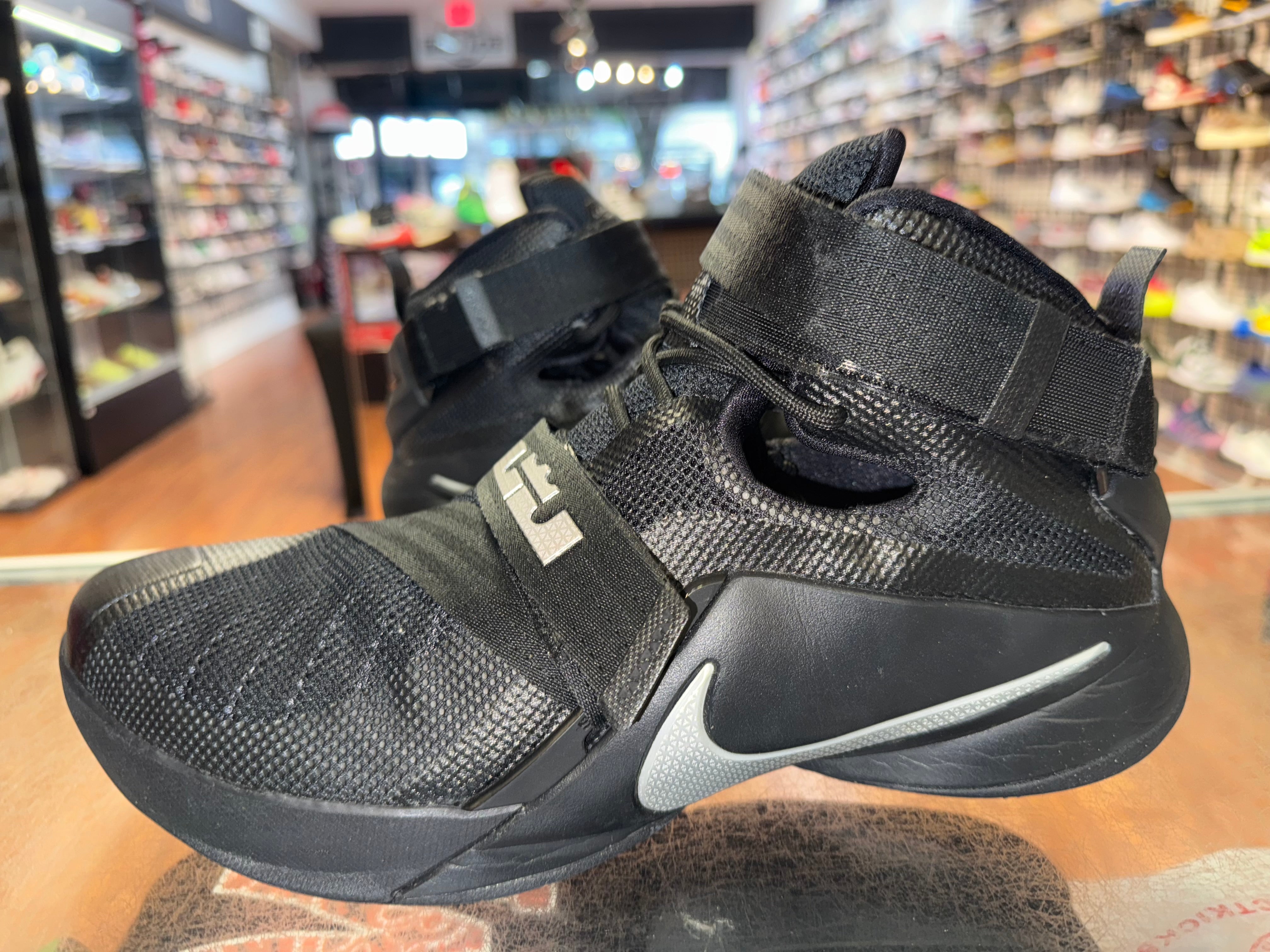 Size 13 Lebron Zoom Soldier 9 "Black"