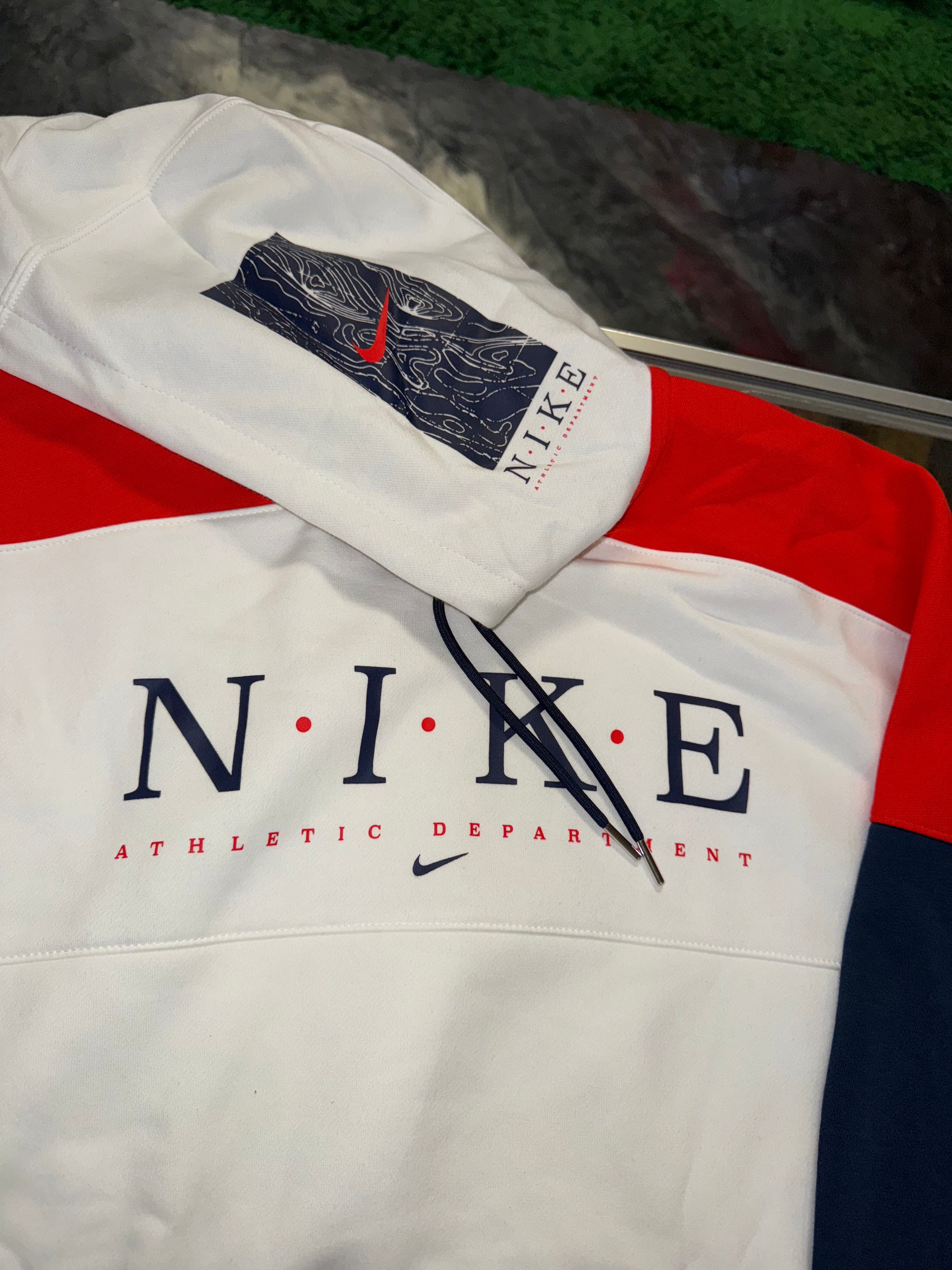 Medium Nike Athletic Dept Hoodie "White"