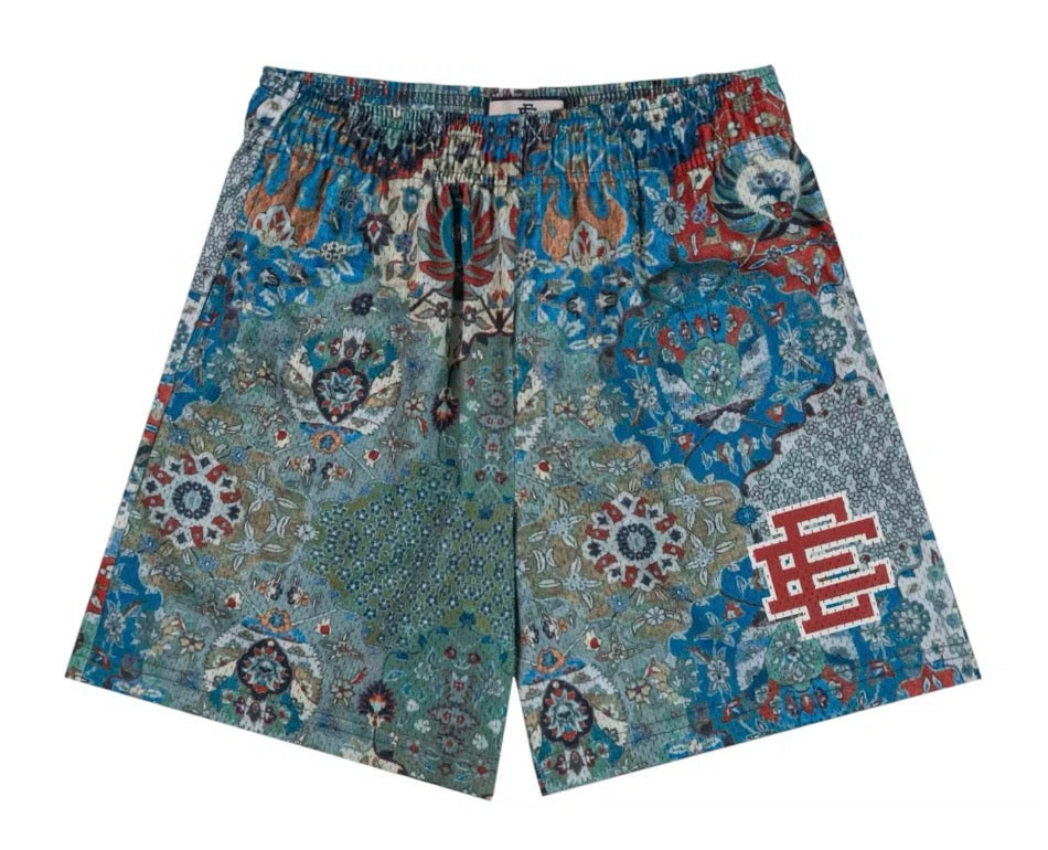 Size M Eric Emanuel EE Shorts “Wallpaper Red” Brand New