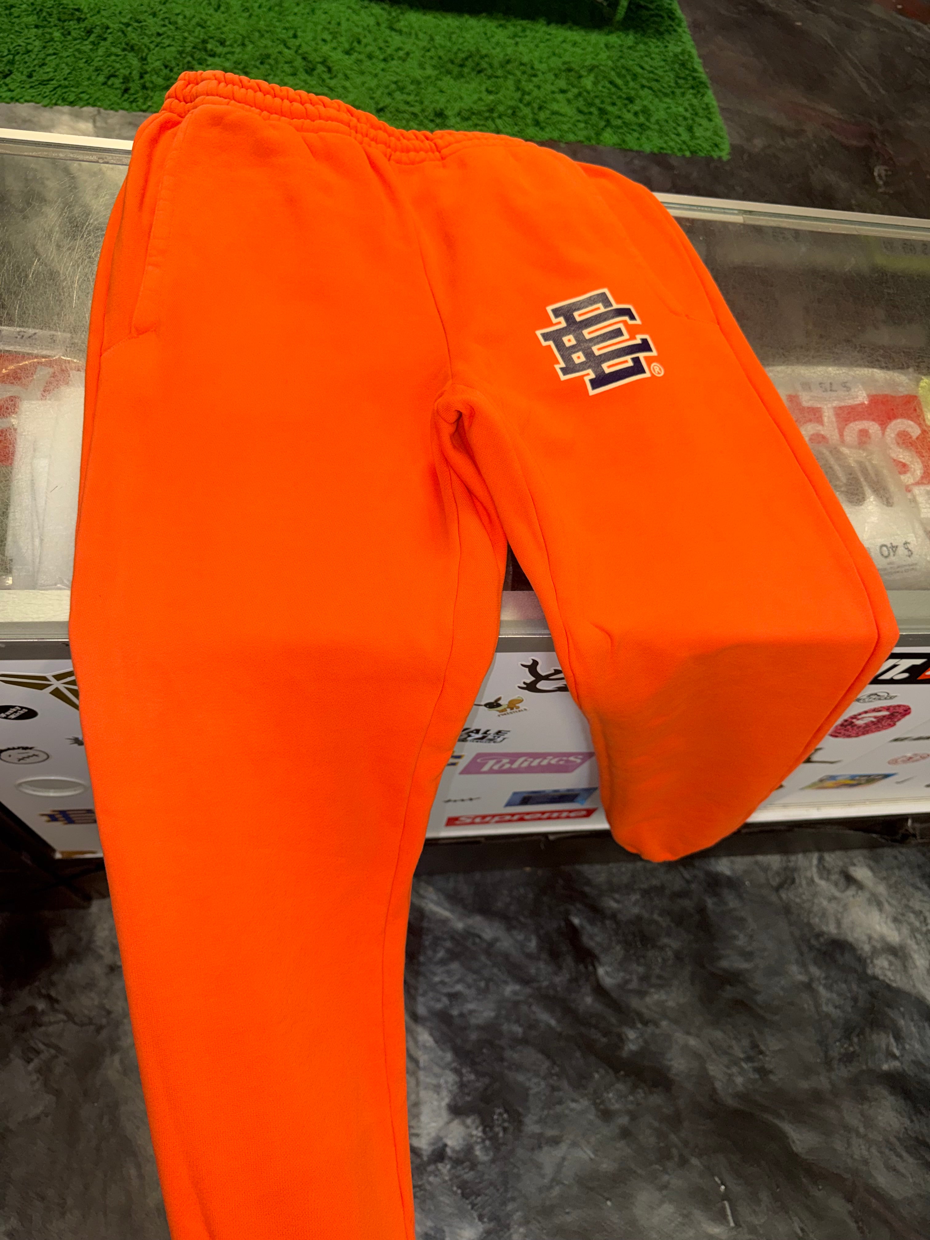 Size L Eric Emanuel EE Sweatpants “Orange/Purple” Worn 1x