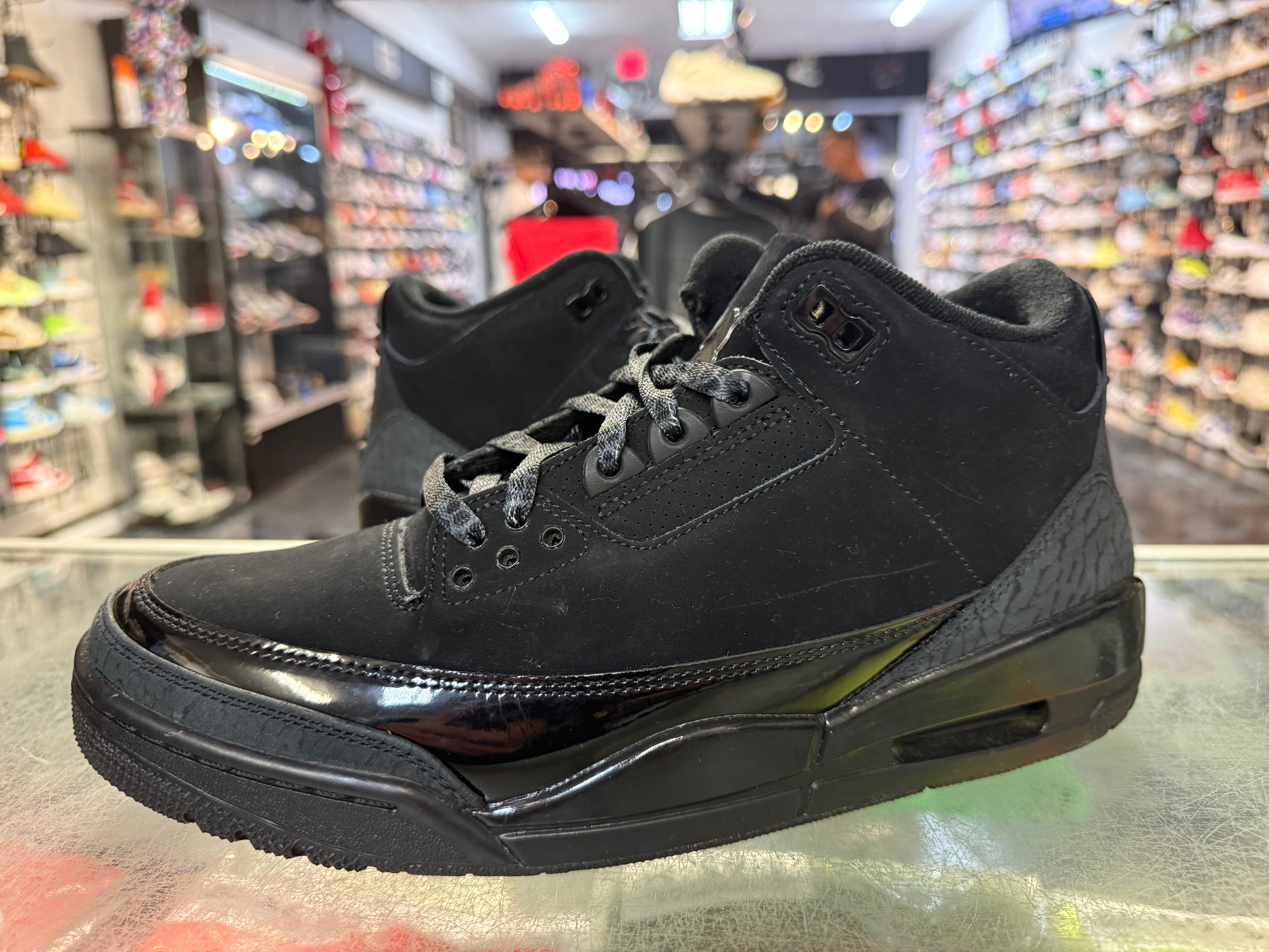 Size 9 Air Jordan 3 "Black Cat"