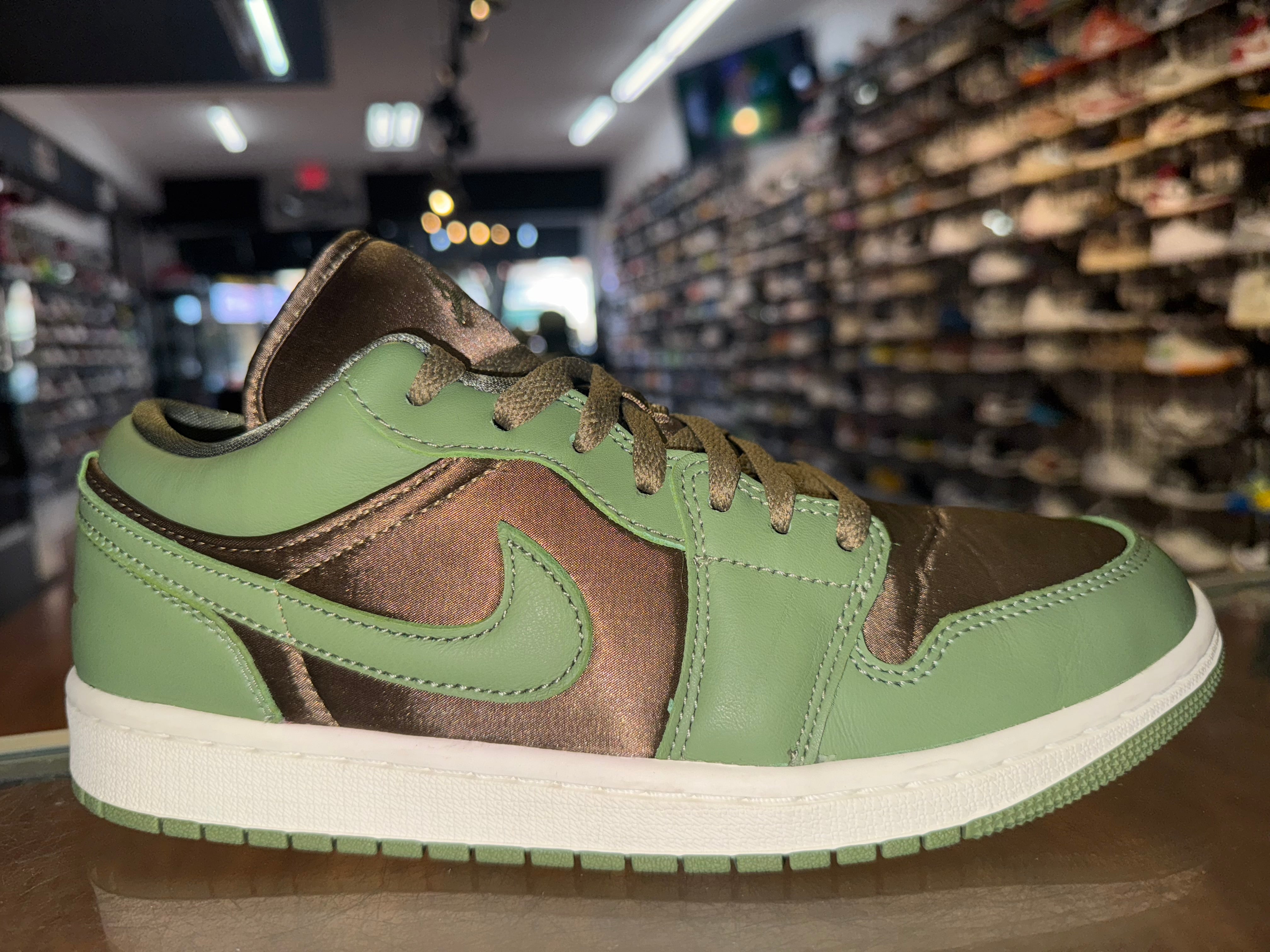 Size 7.5 (9W) Air Jordan 1 Low "Satin Olive"