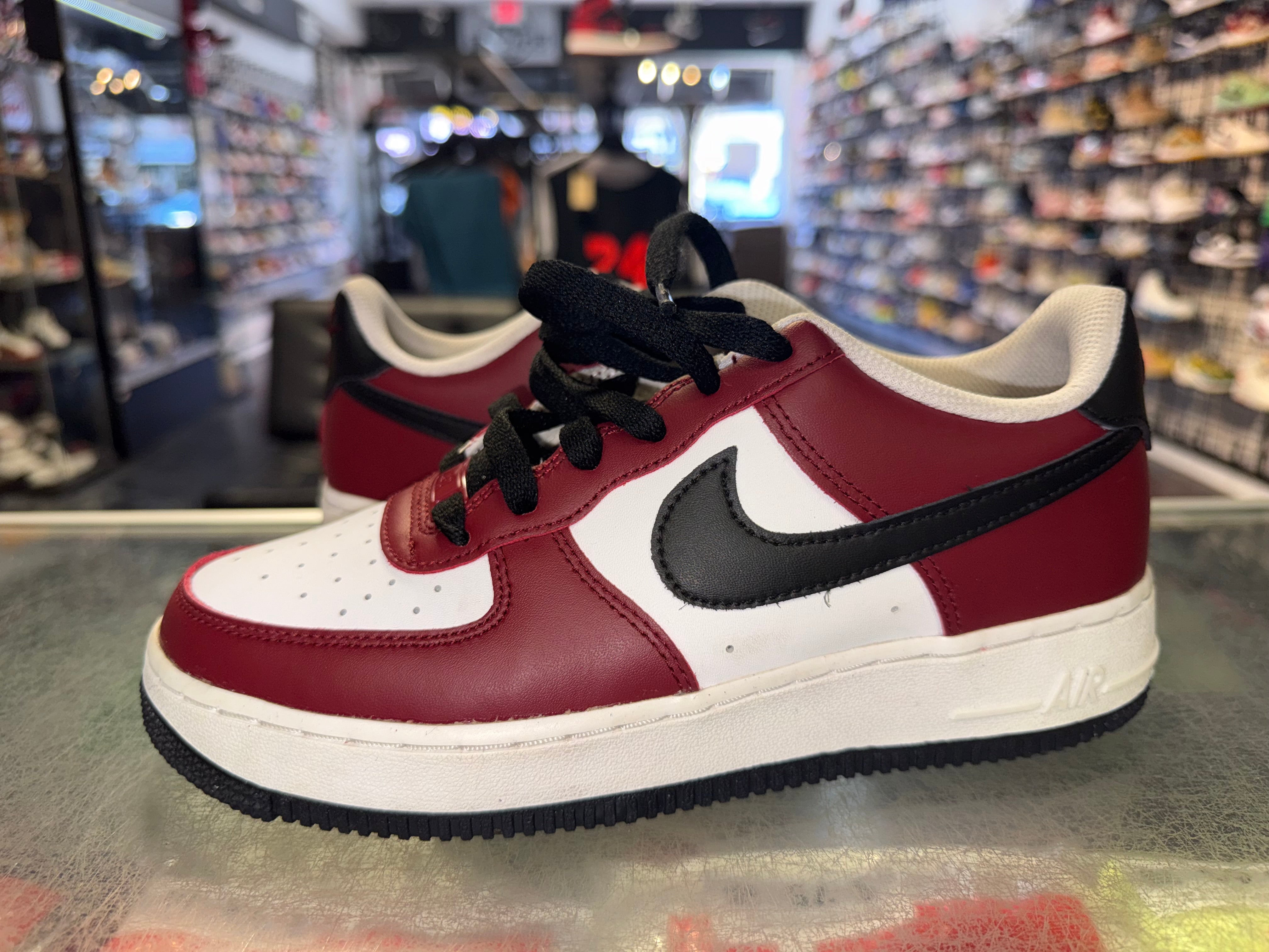 Size 6y Air Force 1 "Maroon"
