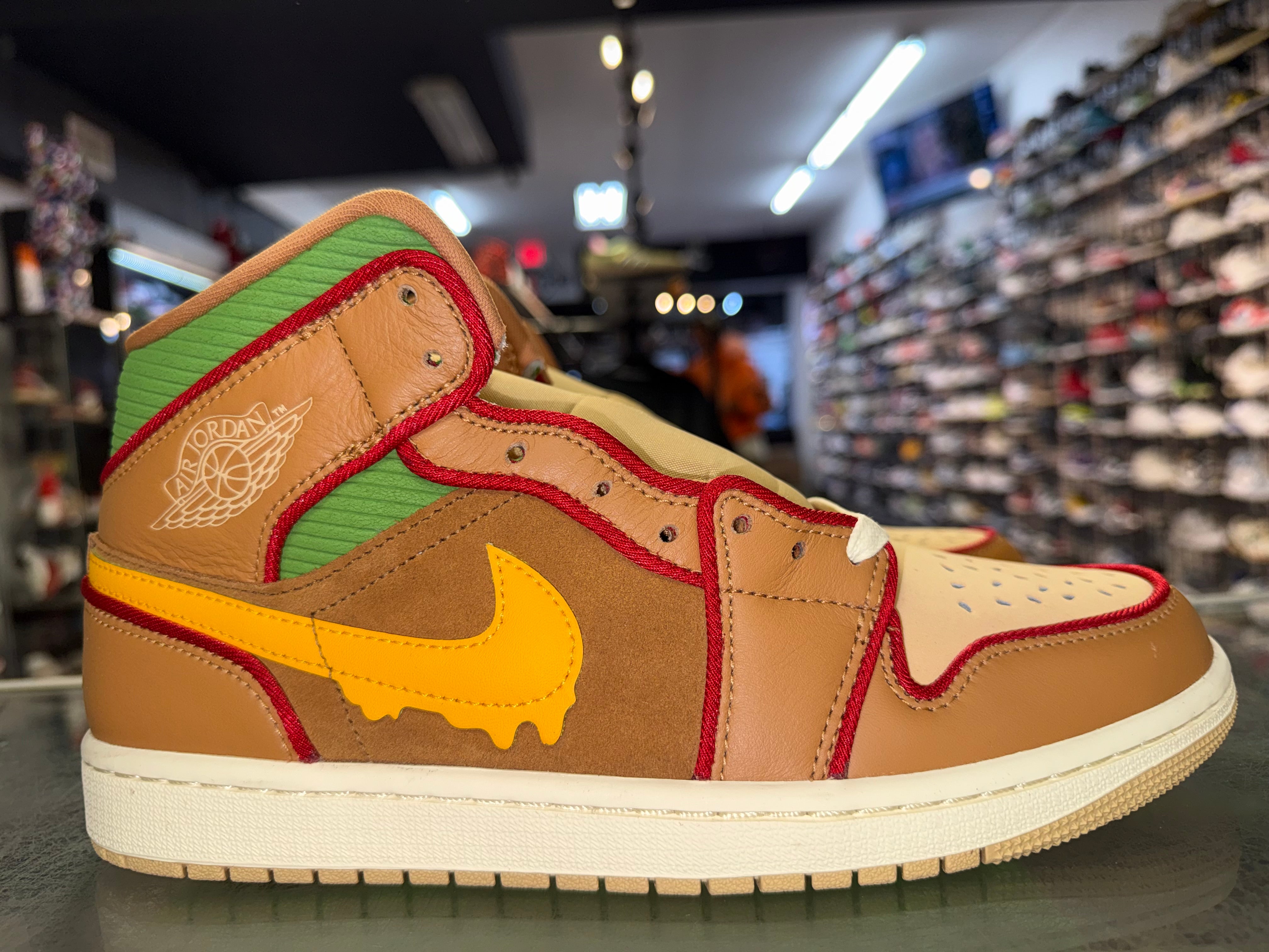Size 8.5 Air Jordan 1 Mid "Cheeseburger" Brand New