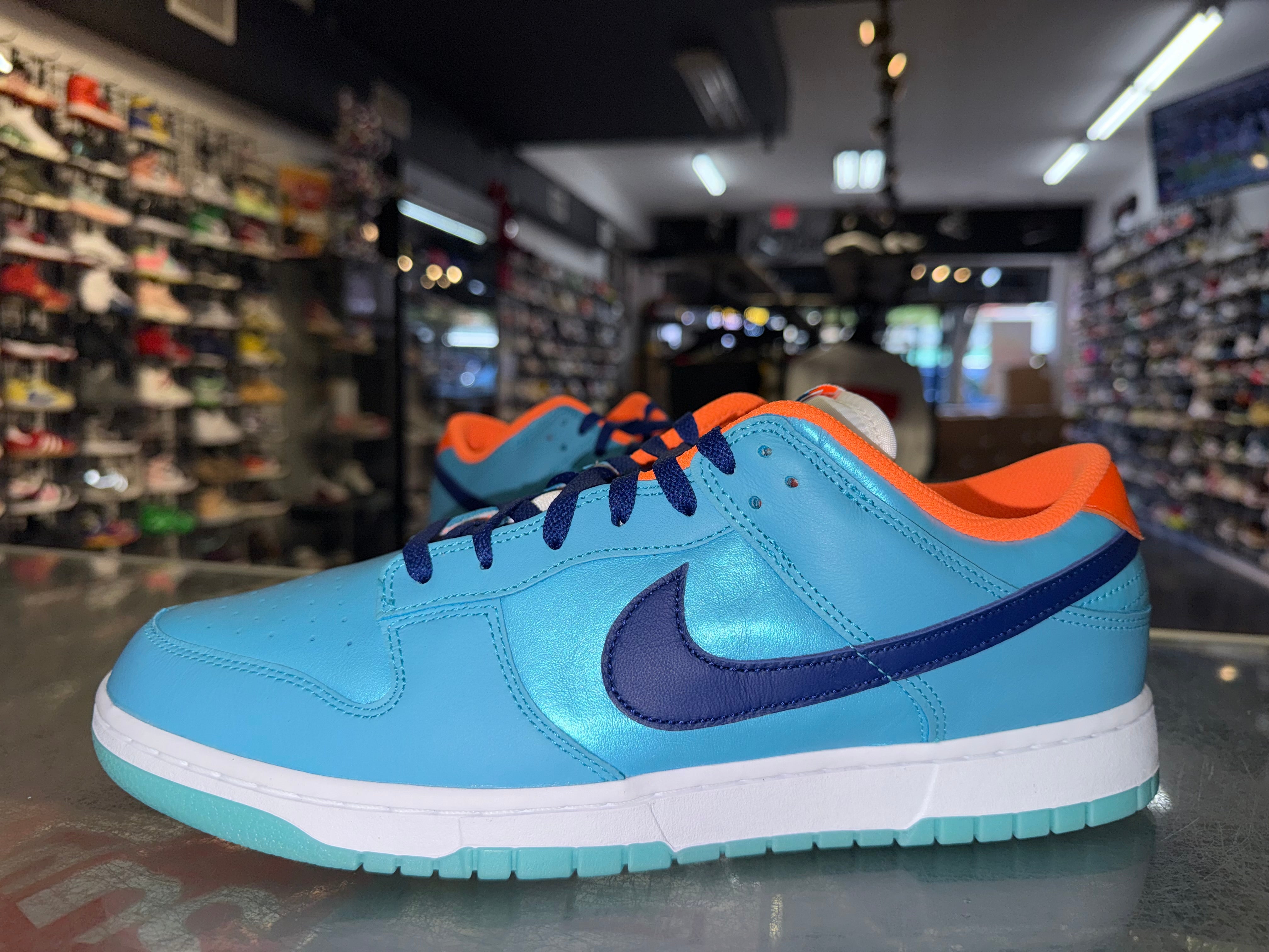 Size 13 Dunk Low "Baltic Blue Total Orange" Worn 1x