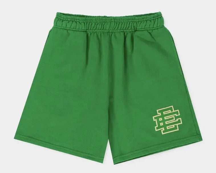 Size M Eric Emanuel Cotton EE Shorts “Lucky Green” Brand New
