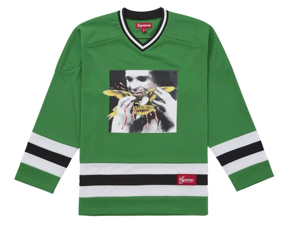Size L Supreme ANTIHERO Ozzy Hockey Jersey “Green” Brand New