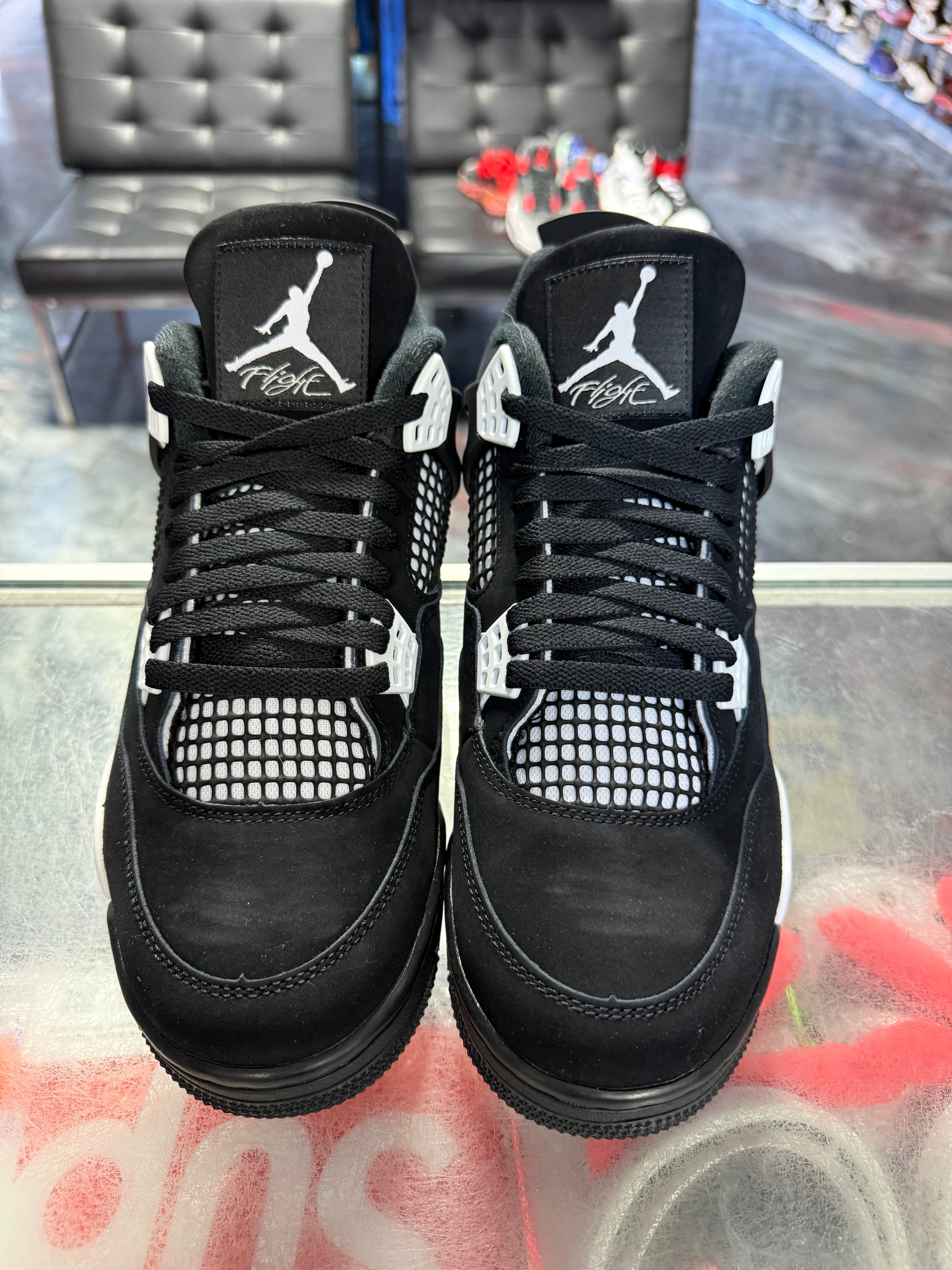 Size 10 Air Jordan 4 "White Thunder" Brand New
