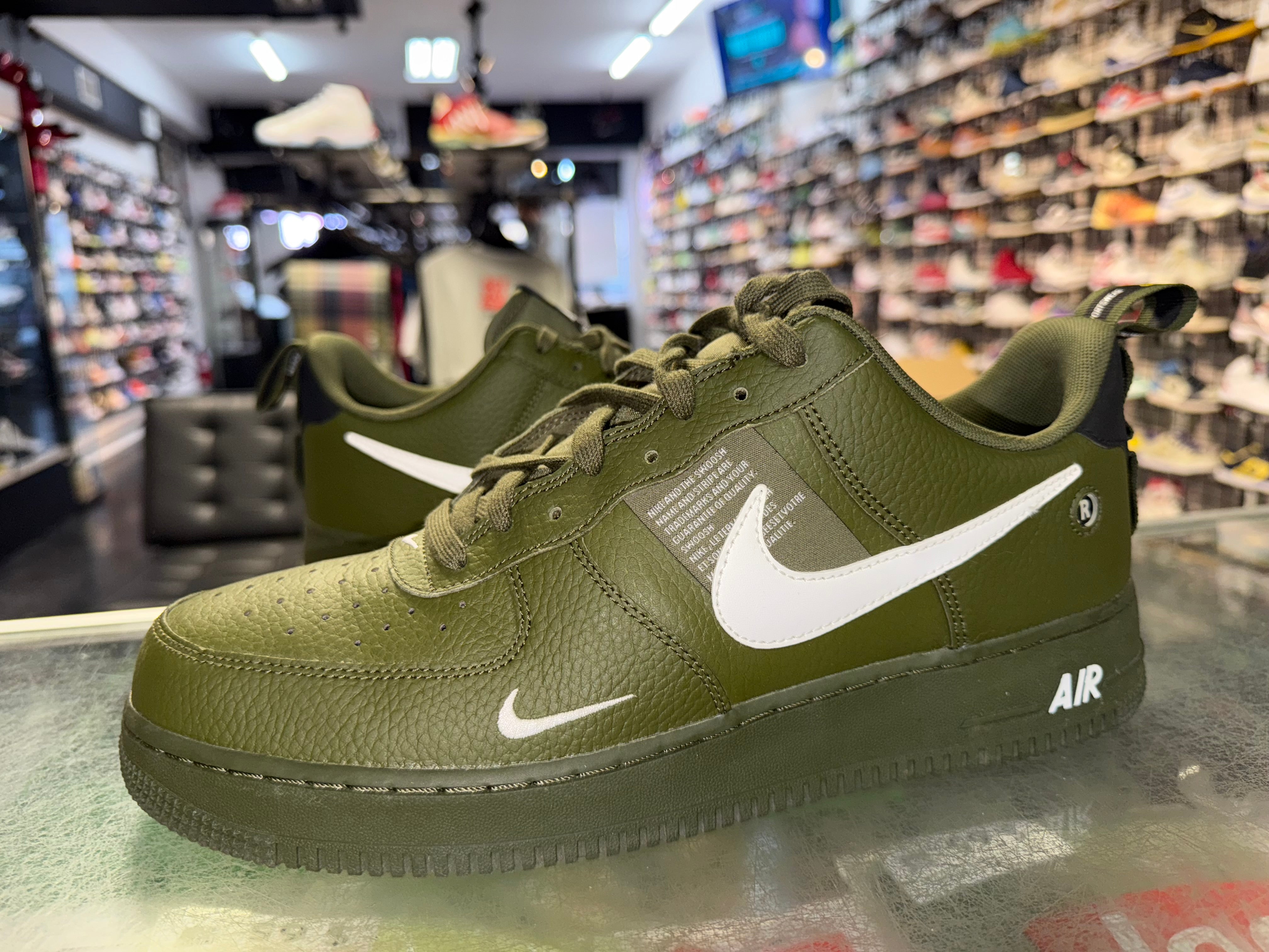 Size 11.5 Air Force 1 Utility "Olive Canvas"